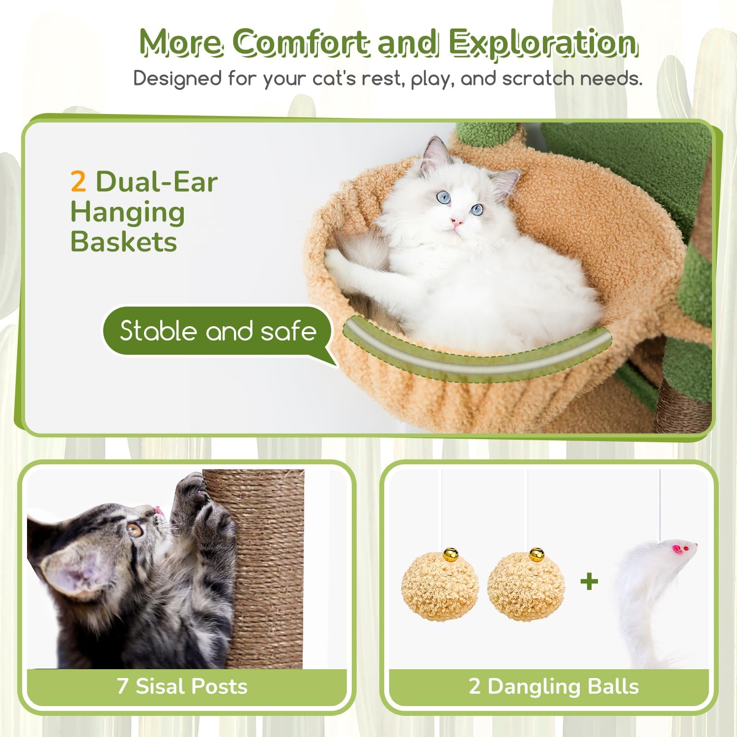 Detalle de Globlazer 74-Inch Cat Tree