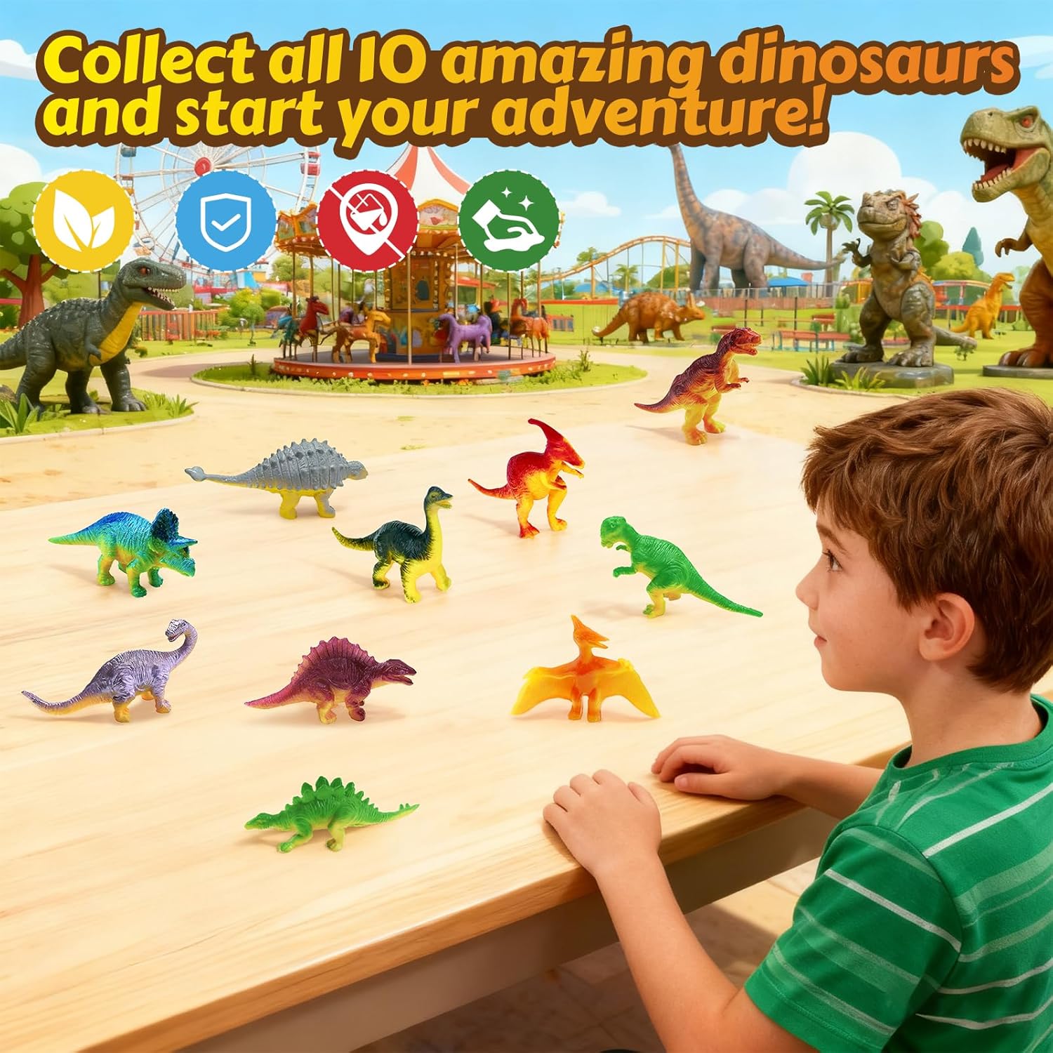 Detalle de WEARXI Dinosaur Grab Toy Set for Kids