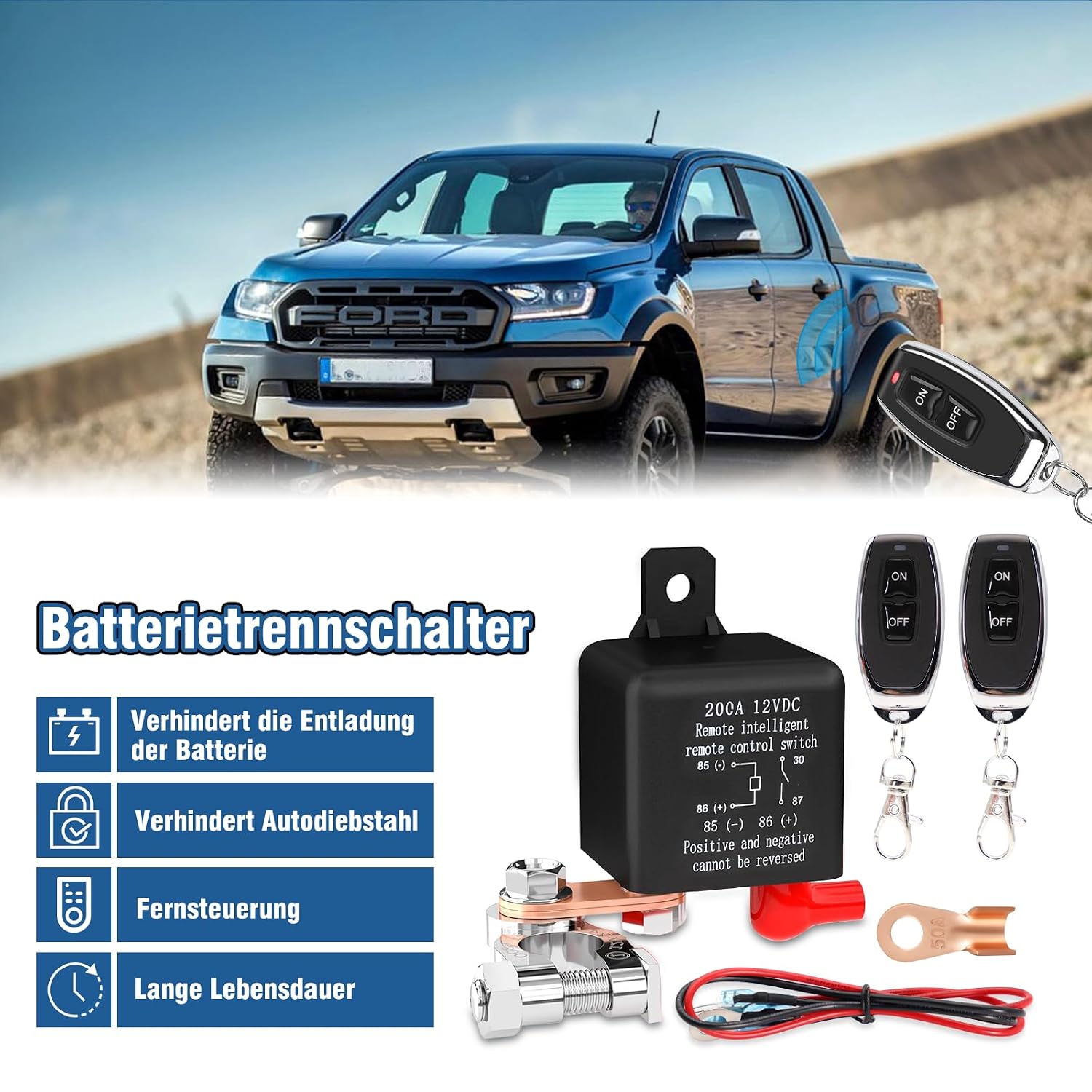 Detalle de Coupe Circuit Batterie 12 V CC 200 A