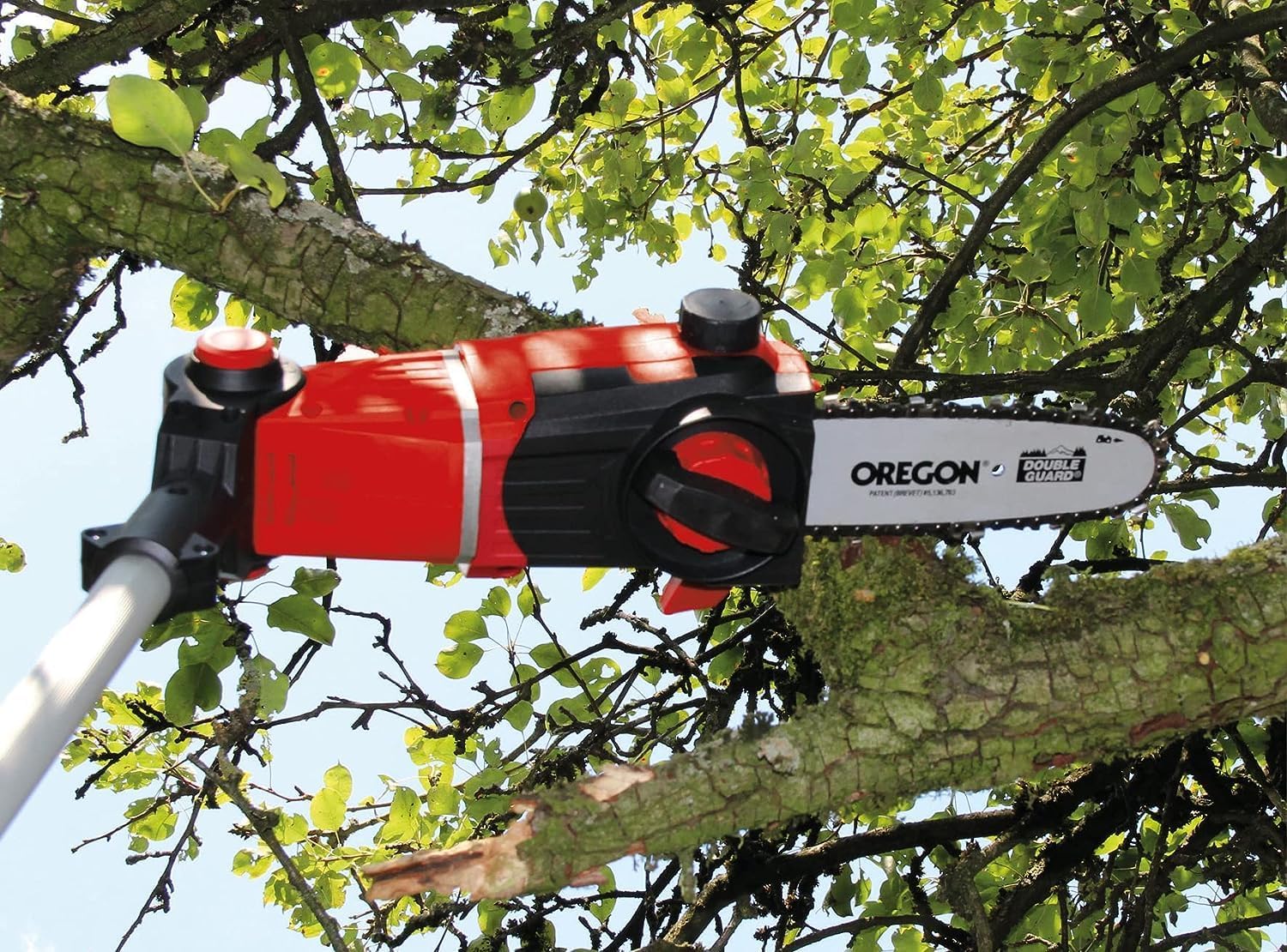 Detalle de Einhell Utensile multifunzione a batteria GE-HC 18 Li T-Solo: 2 in 1 tagliasiepi e sega a catena (18 V) senza batteria né caricabatterie