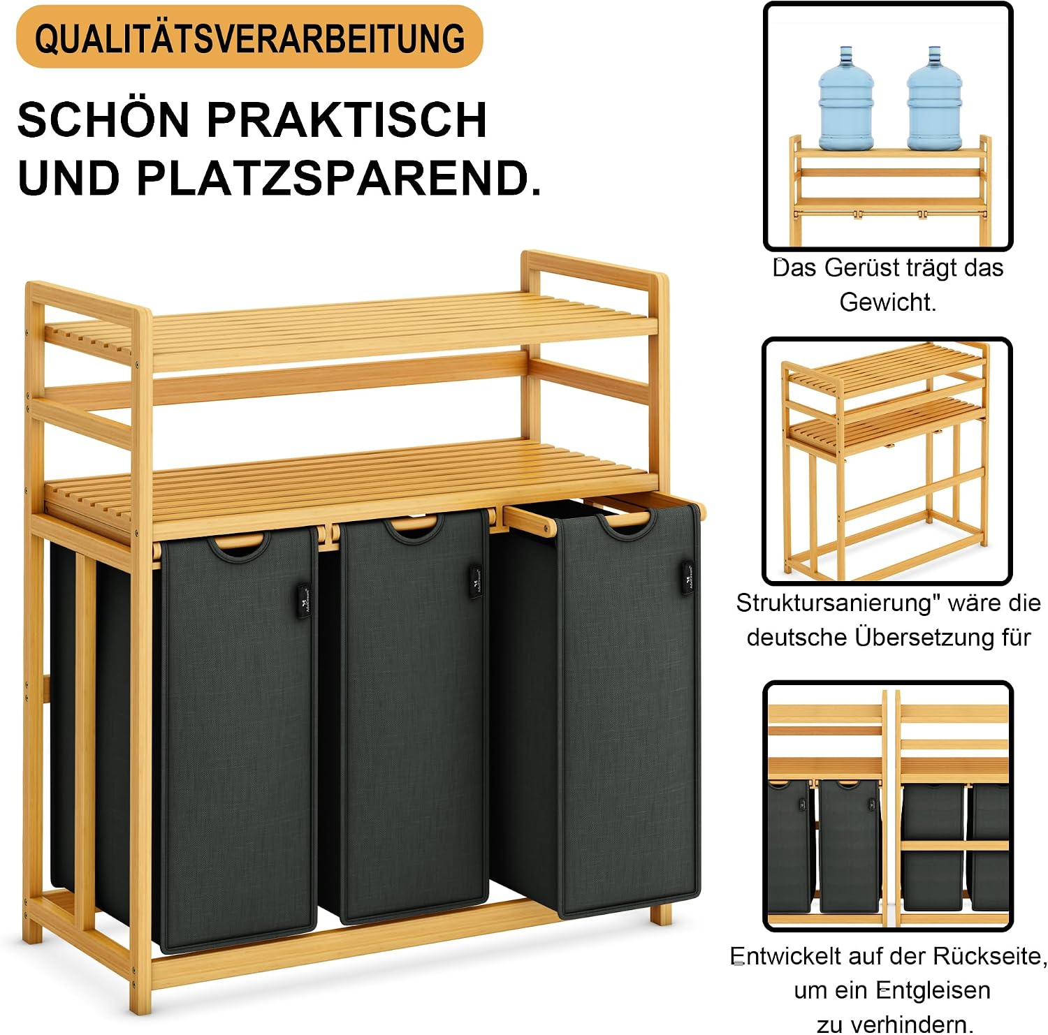 Detalle 2 de ADEL DREAM Wäschekorb 150L