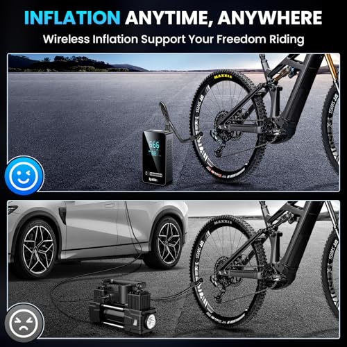 Thumbnail 5 de Ipflin Tyre Inflator Cordless Compressor 150 PSI with Digital Gauge and LED Light