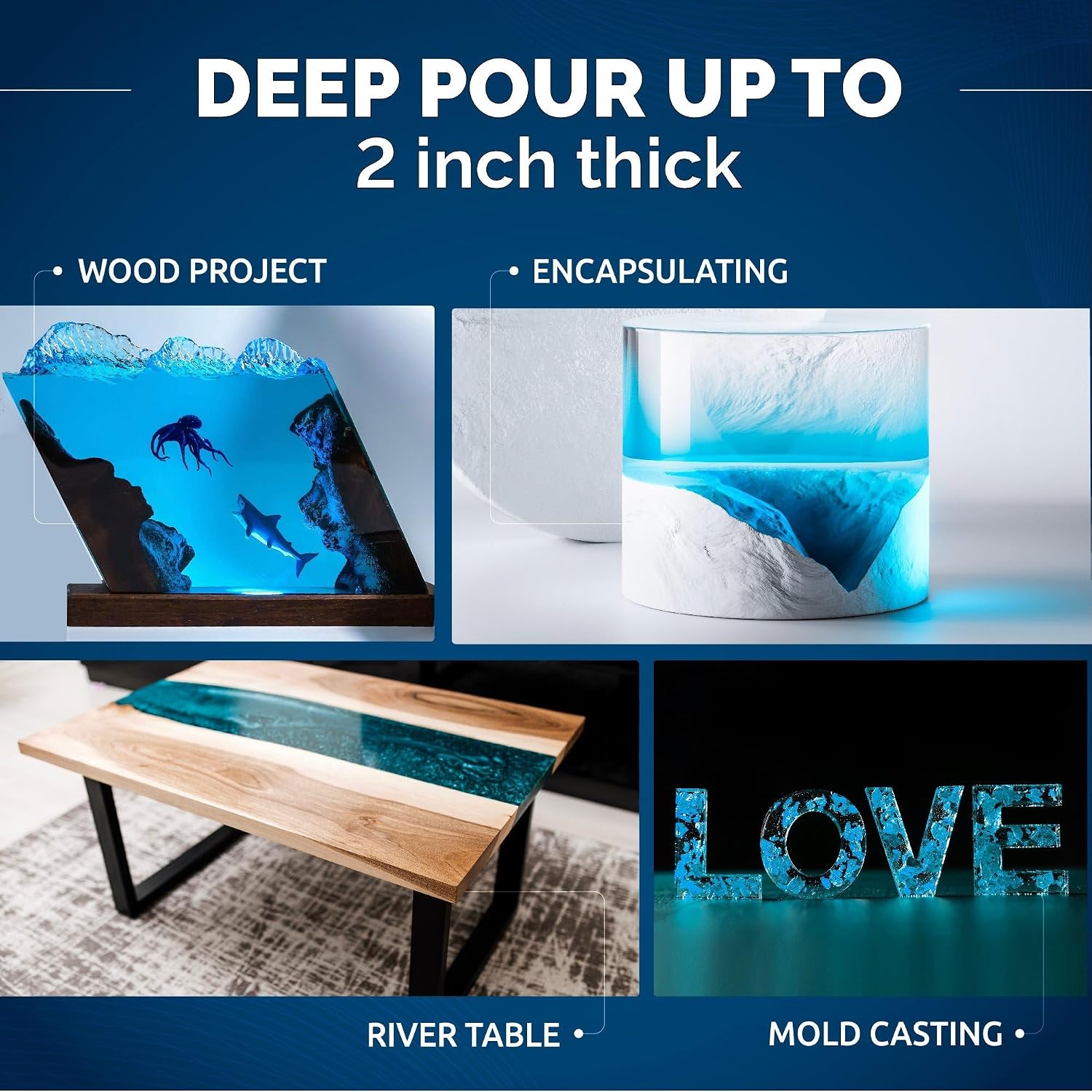 Detalle 1 de Craft Resin 12L Deep Pour Epoxy Kit