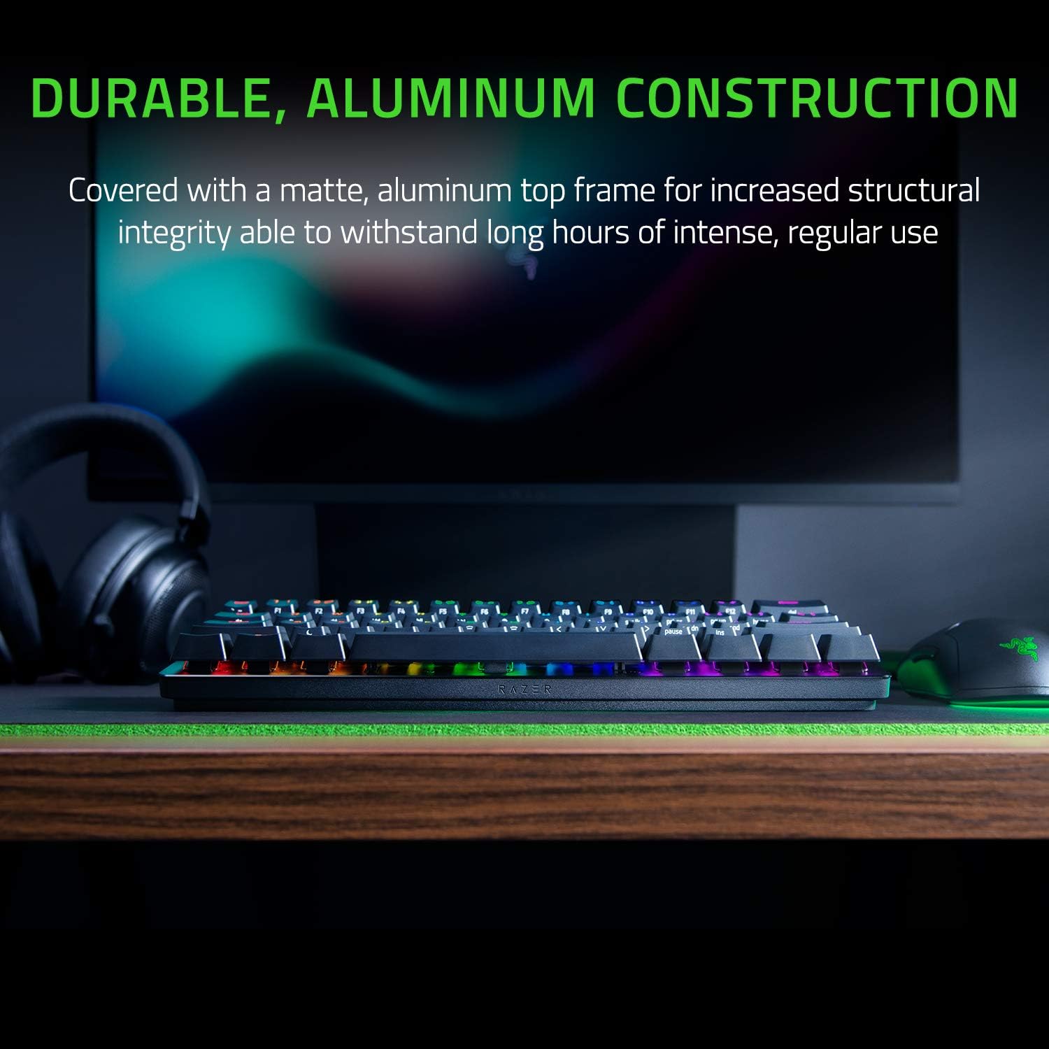 Thumbnail 4 de Razer Huntsman Mini 60% Gaming Keyboard (Linear Optical Switches) with Chroma RGB