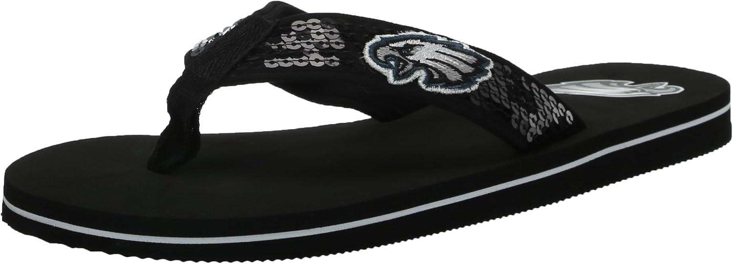 Thumbnail 3 de FOCO Women’s NFL Team Logo Sequin Strap Sandals (Flip-Flops)