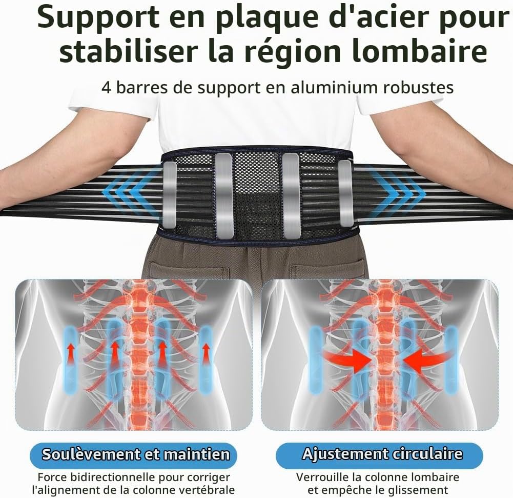 Detalle de Beugo 5418692 lendensteungordel XXL met ademend mesh en 4 stalen baleinen