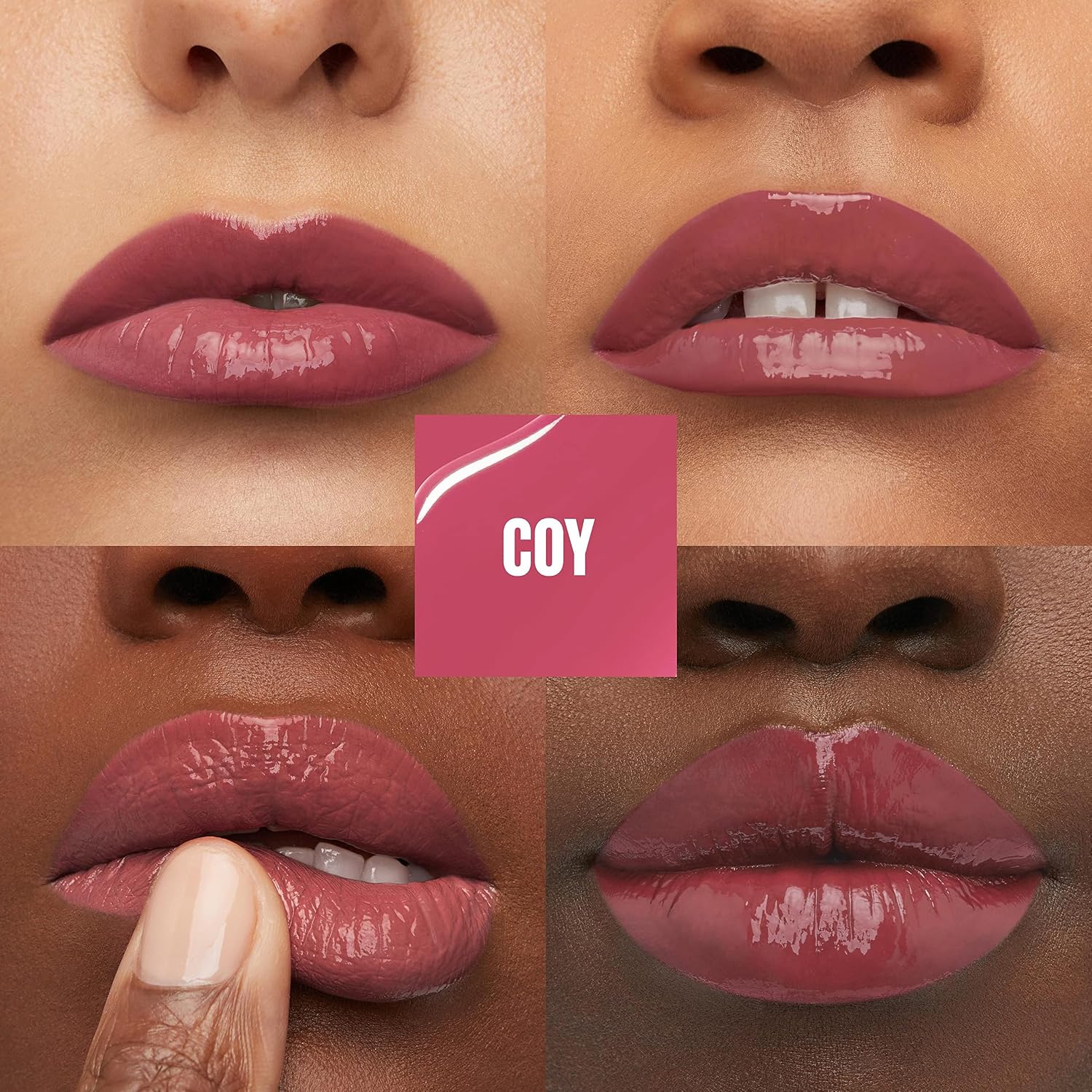 Detalle 2 de Maybelline New York Liquid Lipstick Vinyl Ink Nr. 20 Coy – 16H Halt, Glänzendes Finish, 4,2 ml