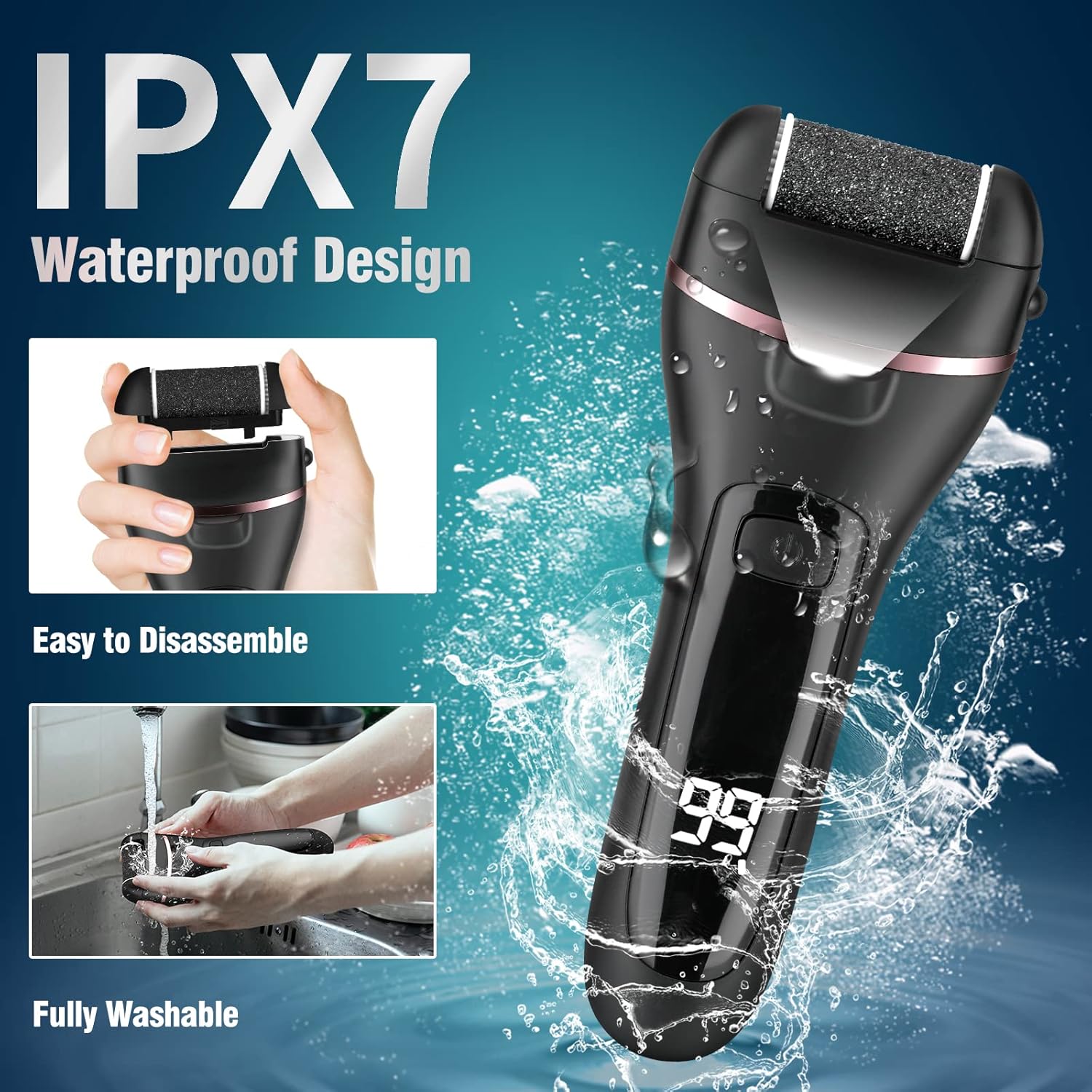 Thumbnail 5 de Wetisedg® Electric Foot File 1200mAh