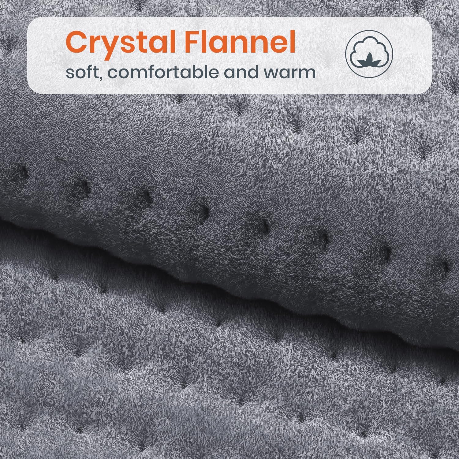 Detalle 1 de Jaspcy D3060 Electric Heating Pad, 9 Heat Settings, Machine Washable