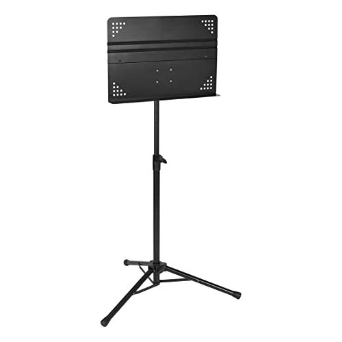 Thumbnail 2 de Amazon Basics Leggio per Spartiti Pieghevole Professionale per Orchestra – Altezza Regolabile e Base Tripiede