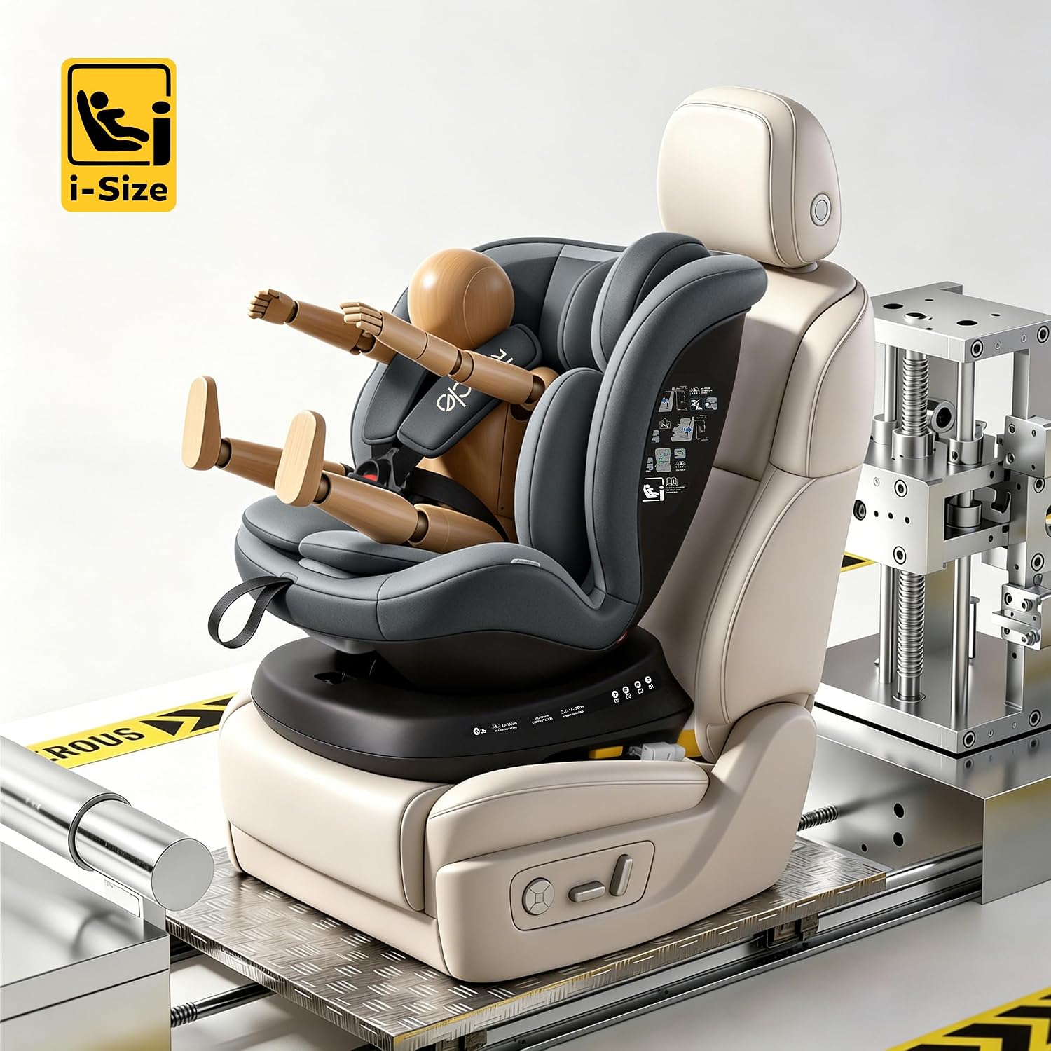 Thumbnail 1 de Reecle Kindersitz 360° drehbar i-Size mit ISOFIX | 0–12 Jahre, 0–36 kg, 5 Liegepositionen