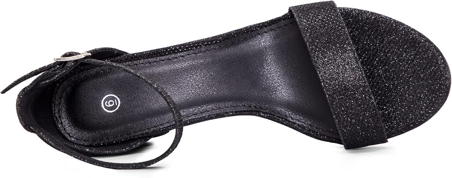 Thumbnail 4 de mysoft Women’s Chunky Low Heels Open Toe Block Heeled Ankle Strap Pump Wedding Sandals