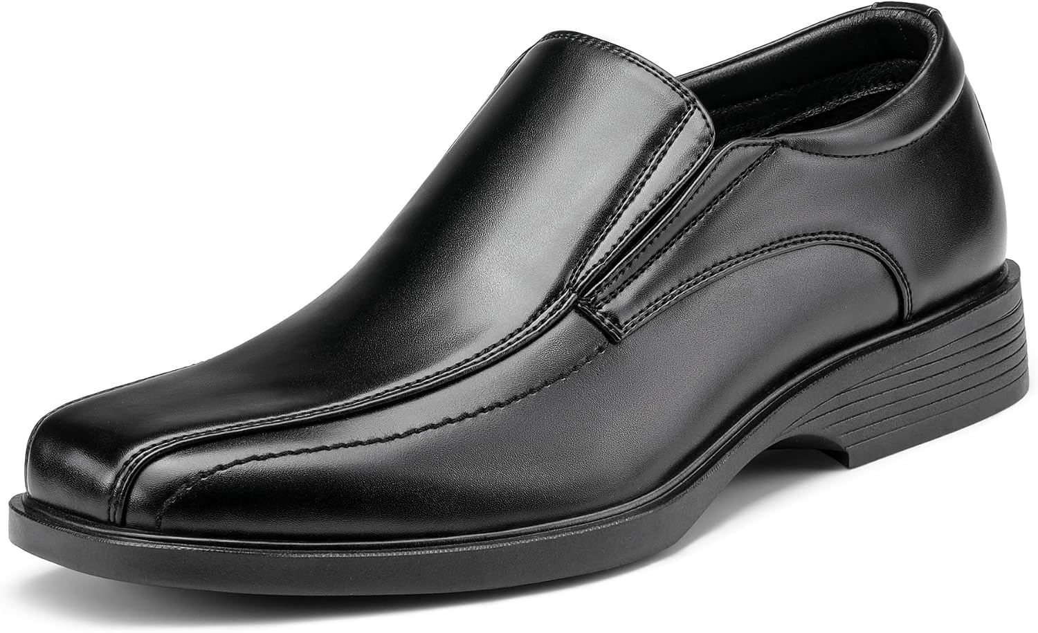 Detalle de Bruno Marc Men’s Square Toe Dress Loafers Formal Shoes