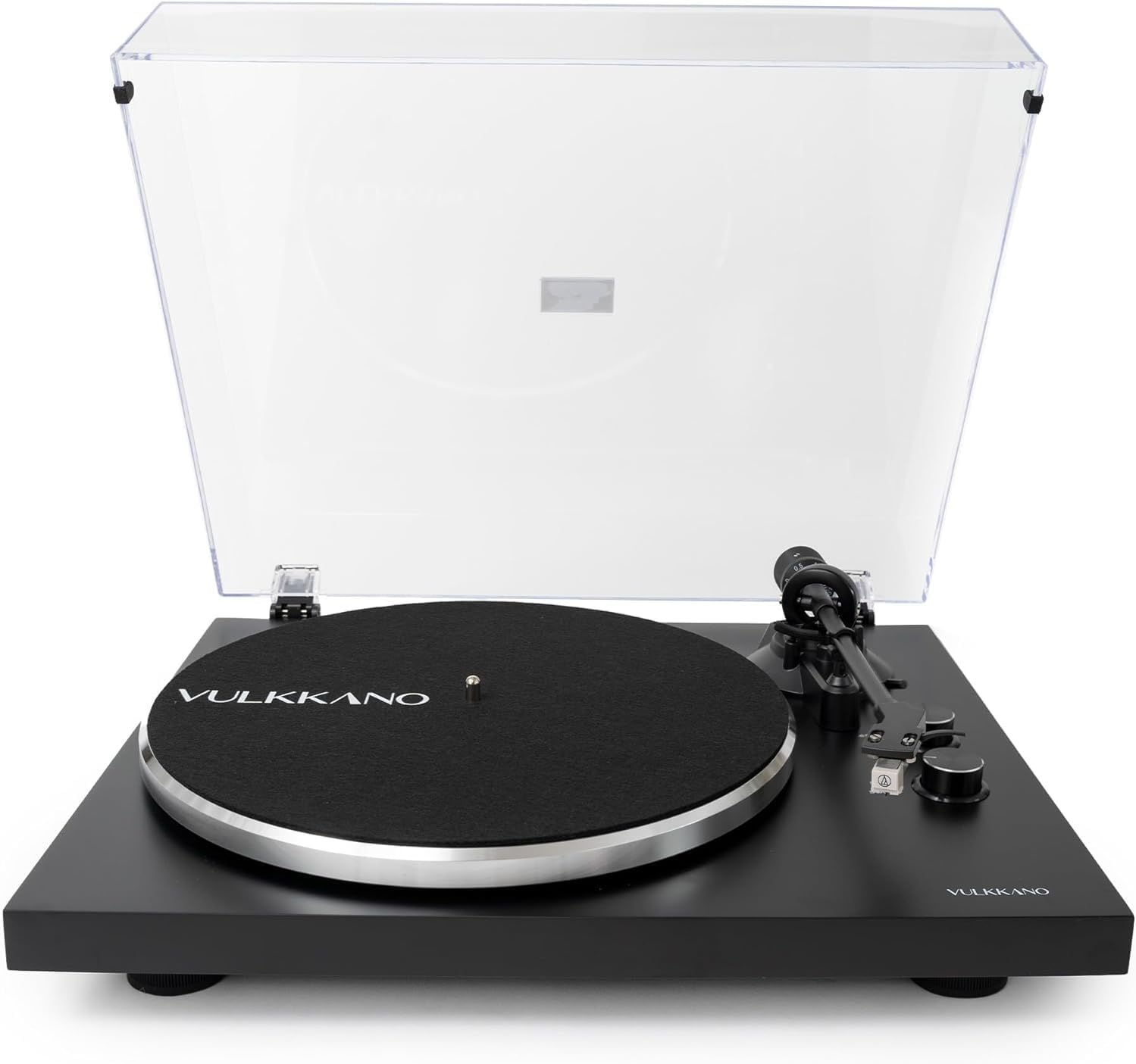 VULKKANO TD10 Platine Vinyle avec Bras de Précision et Préampli Phono Intégré