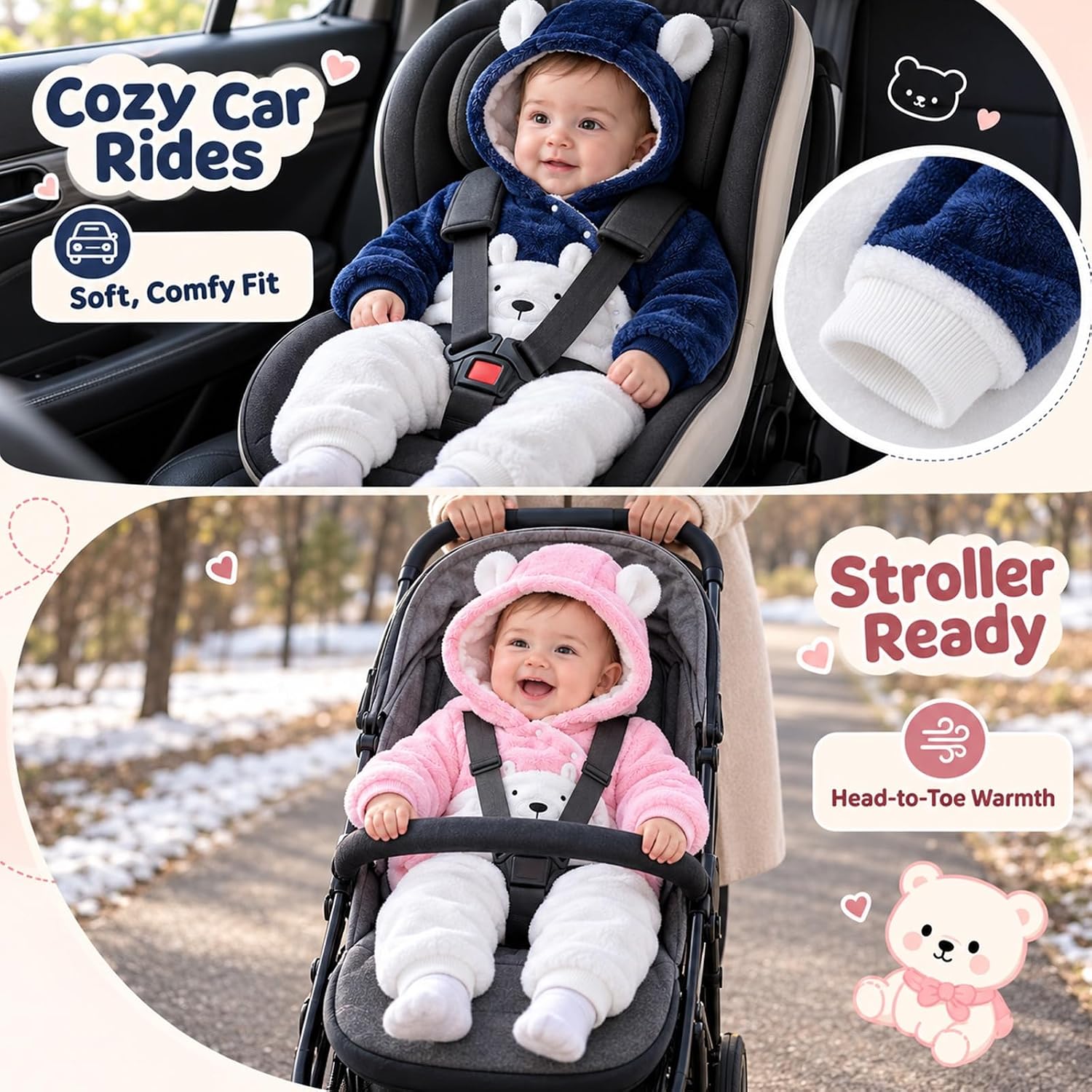 Thumbnail 6 de Baby Bear Fleece Romper