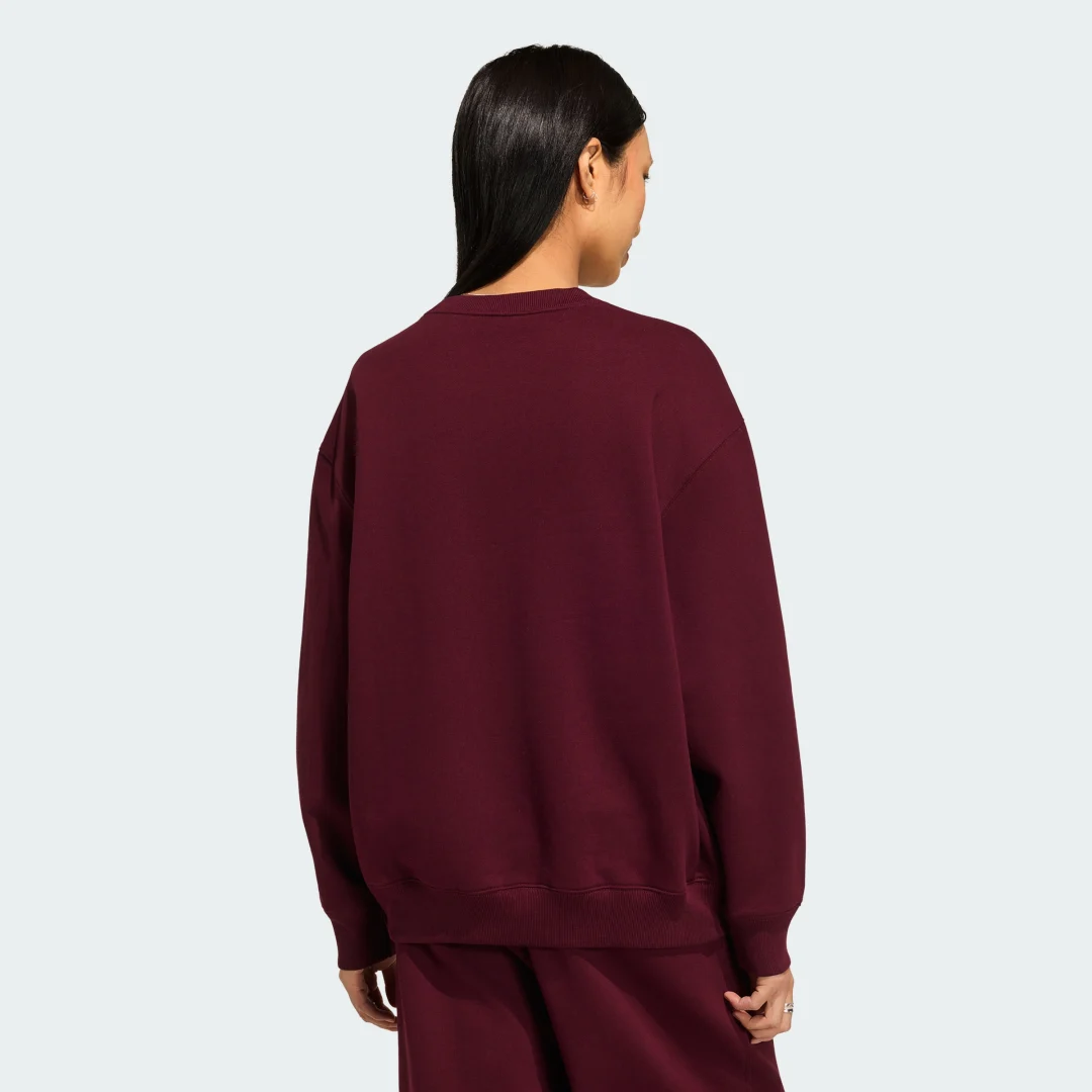Detalle de Sudadera ESSENTIALS CREW LONG FLEECE OS de Adidas