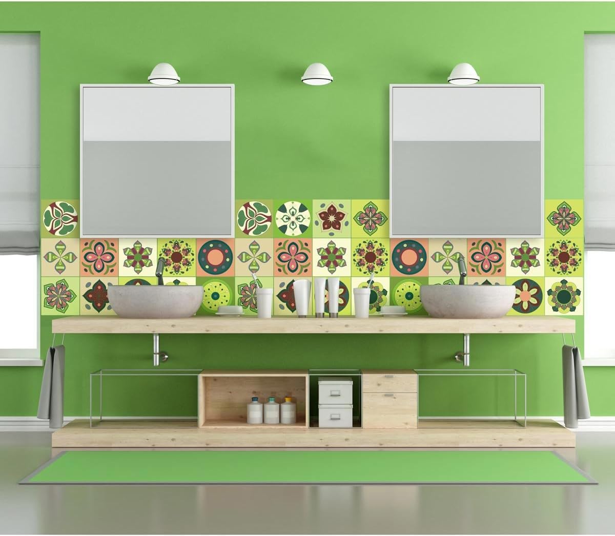Thumbnail 6 de Sticker carrelage ciment 15 x 15 cm 🏠