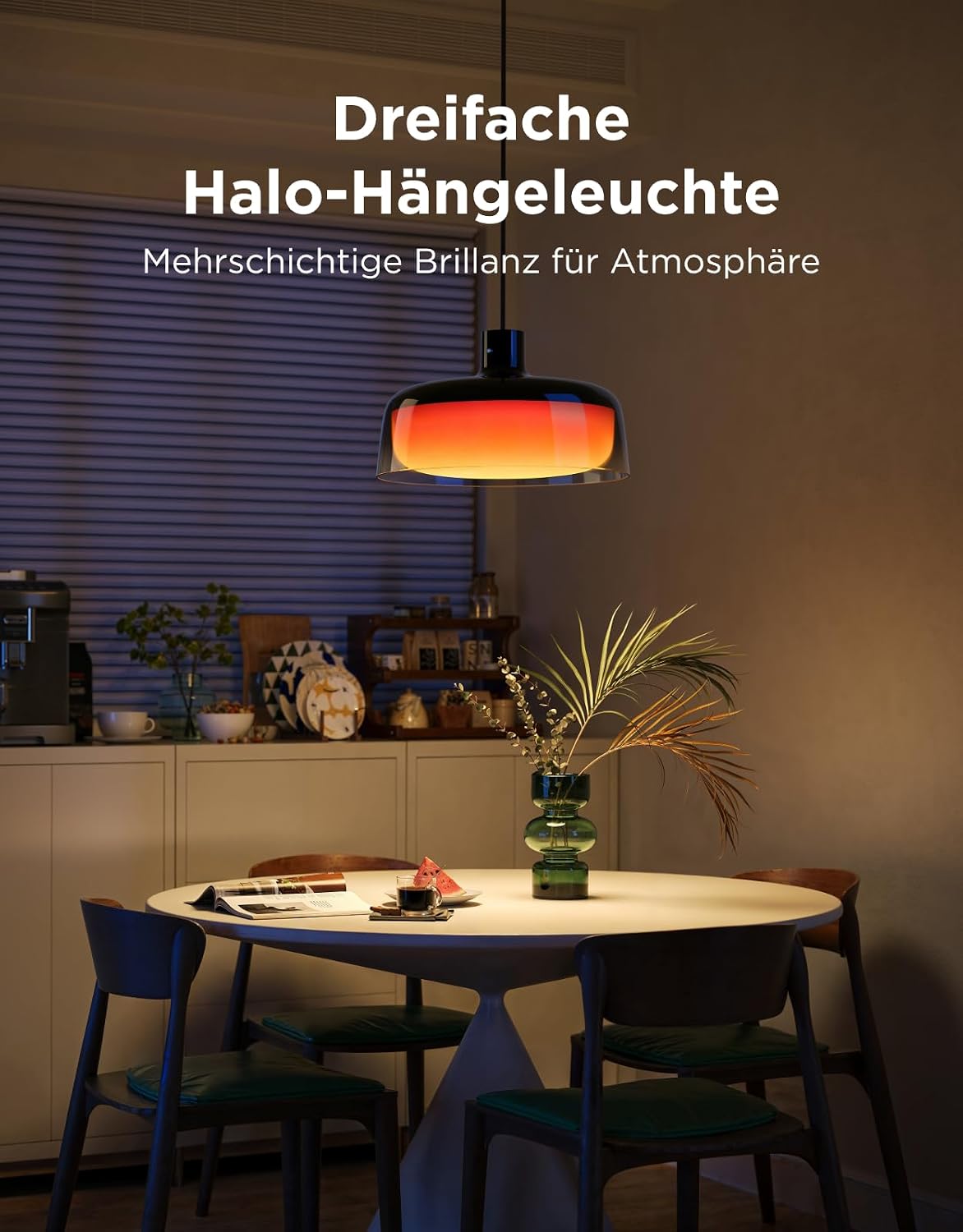 Thumbnail 6 de Govee Pendelleuchte mit Smart RGBIC, Weißlicht und Matter – Segmentierungskontrolle für den Esstisch