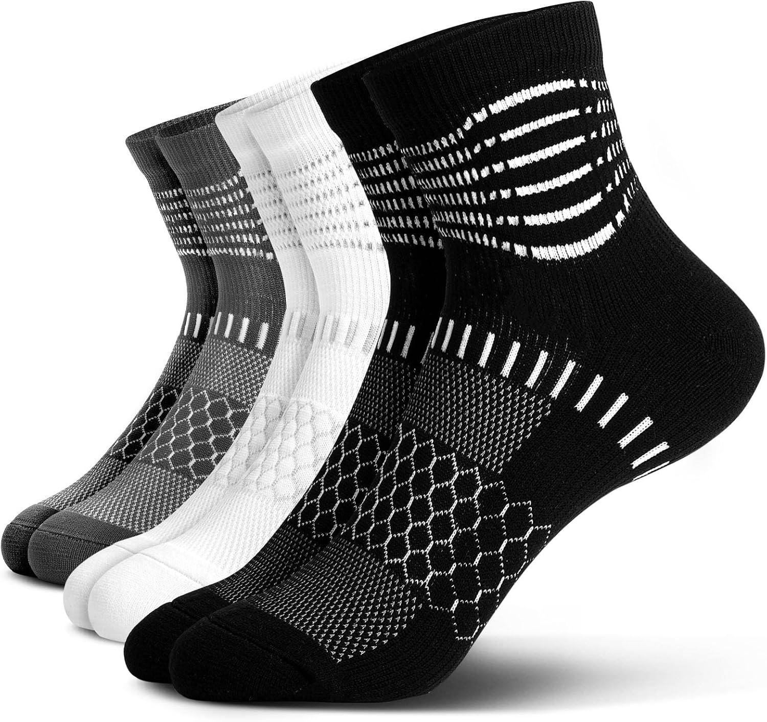 Detalle de IRAMY Ankle Compression Socks for Plantar Fasciitis Relief – 3/5 Pairs