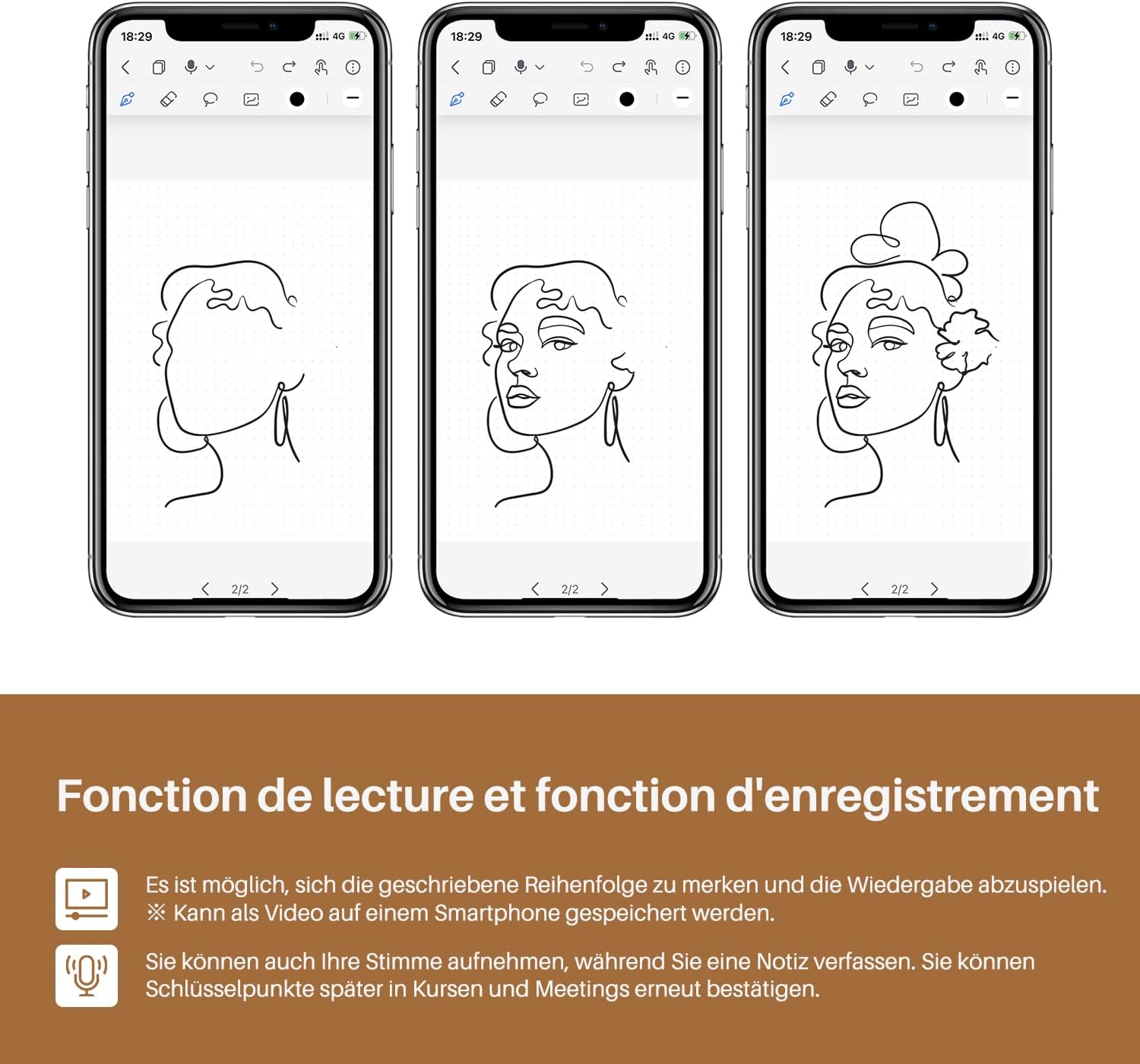 Detalle de HUION Note X10 A5 Notiztablet
