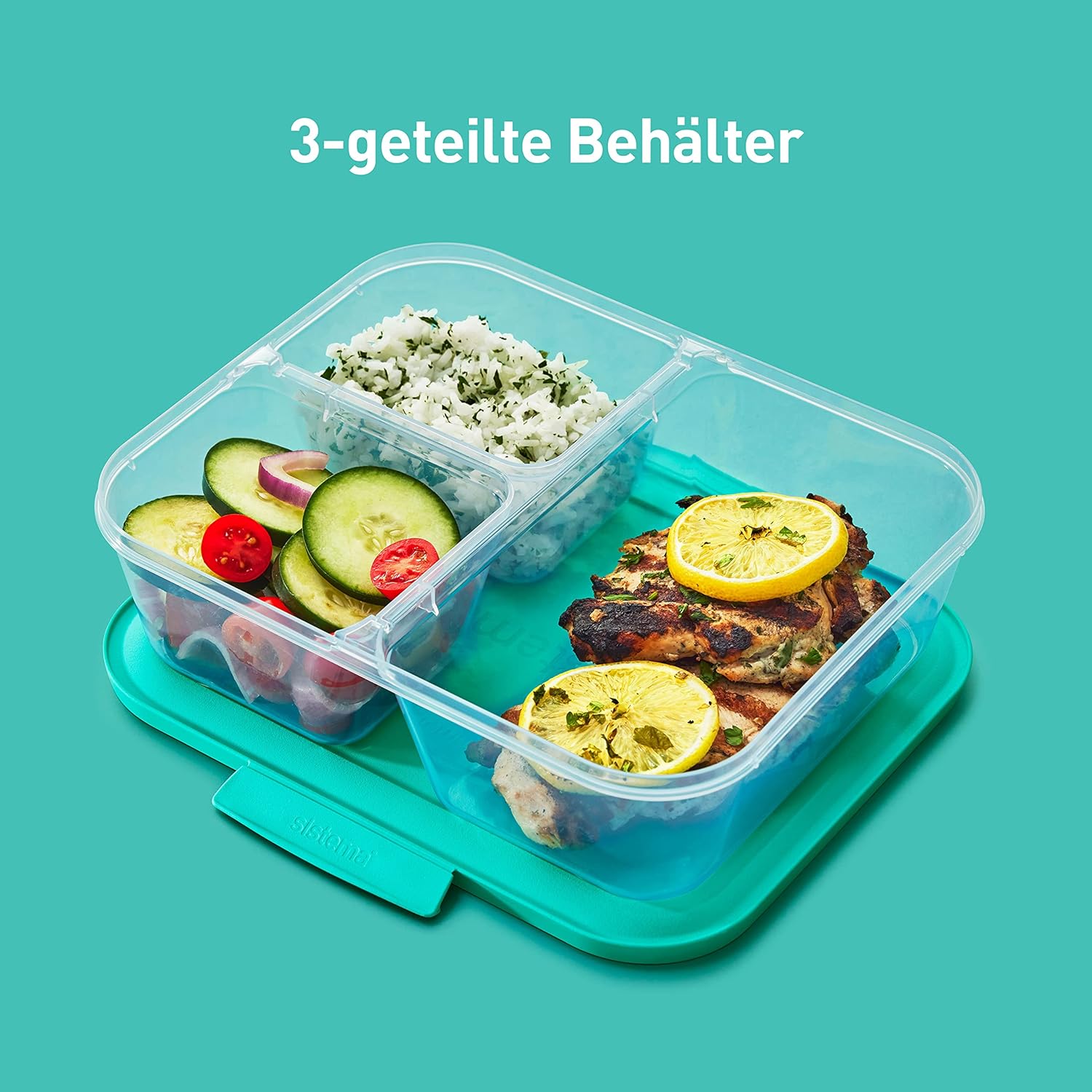 Thumbnail 3 de Sistema Nest IT Frischhaltedosen Meal Prep Boxen – 1,9 l, 5 Stück, 3 Fächer, Grün
