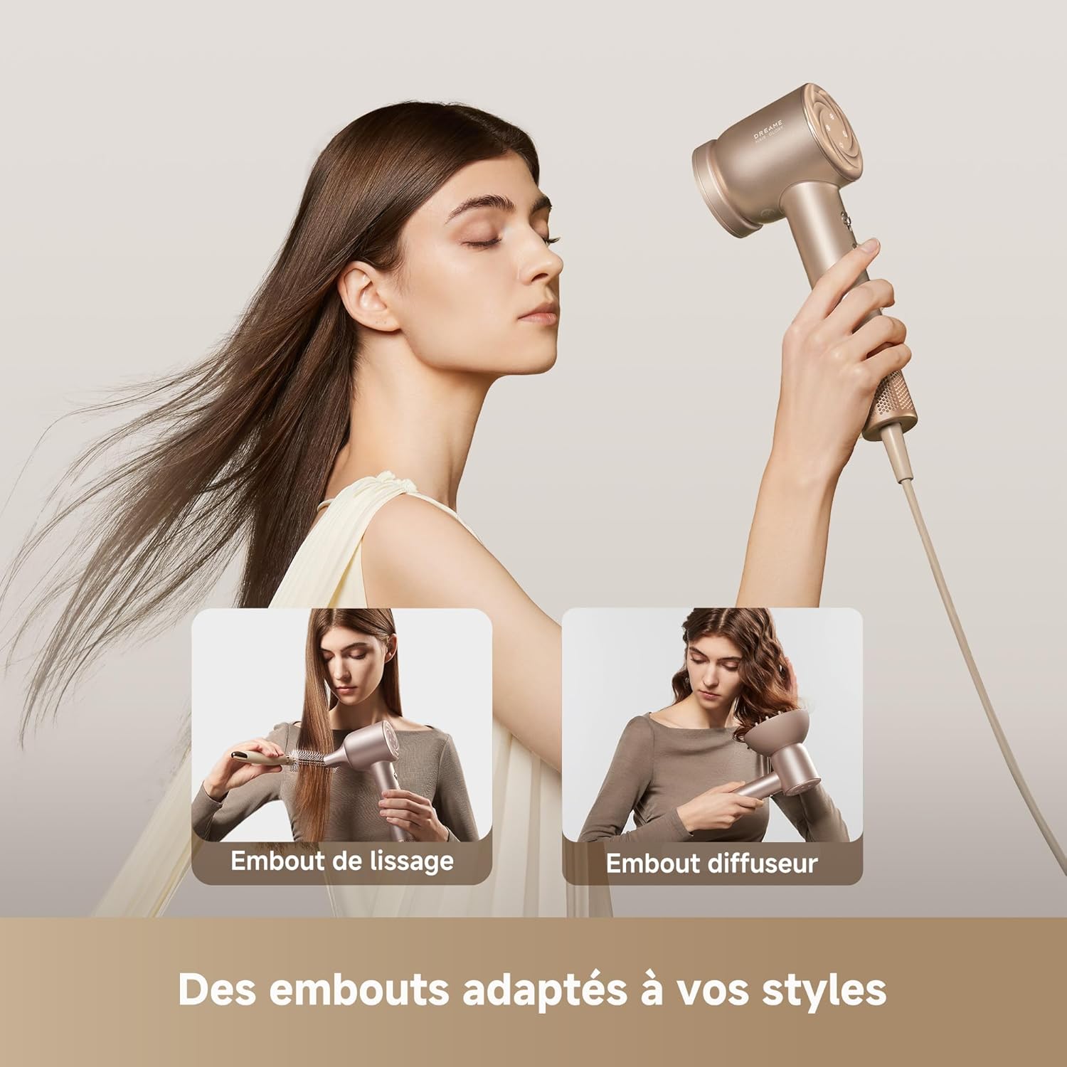 Thumbnail 1 de DREAME Hair Glory Mix : sèche-cheveux puissant avec embouts magnétiques et parfum