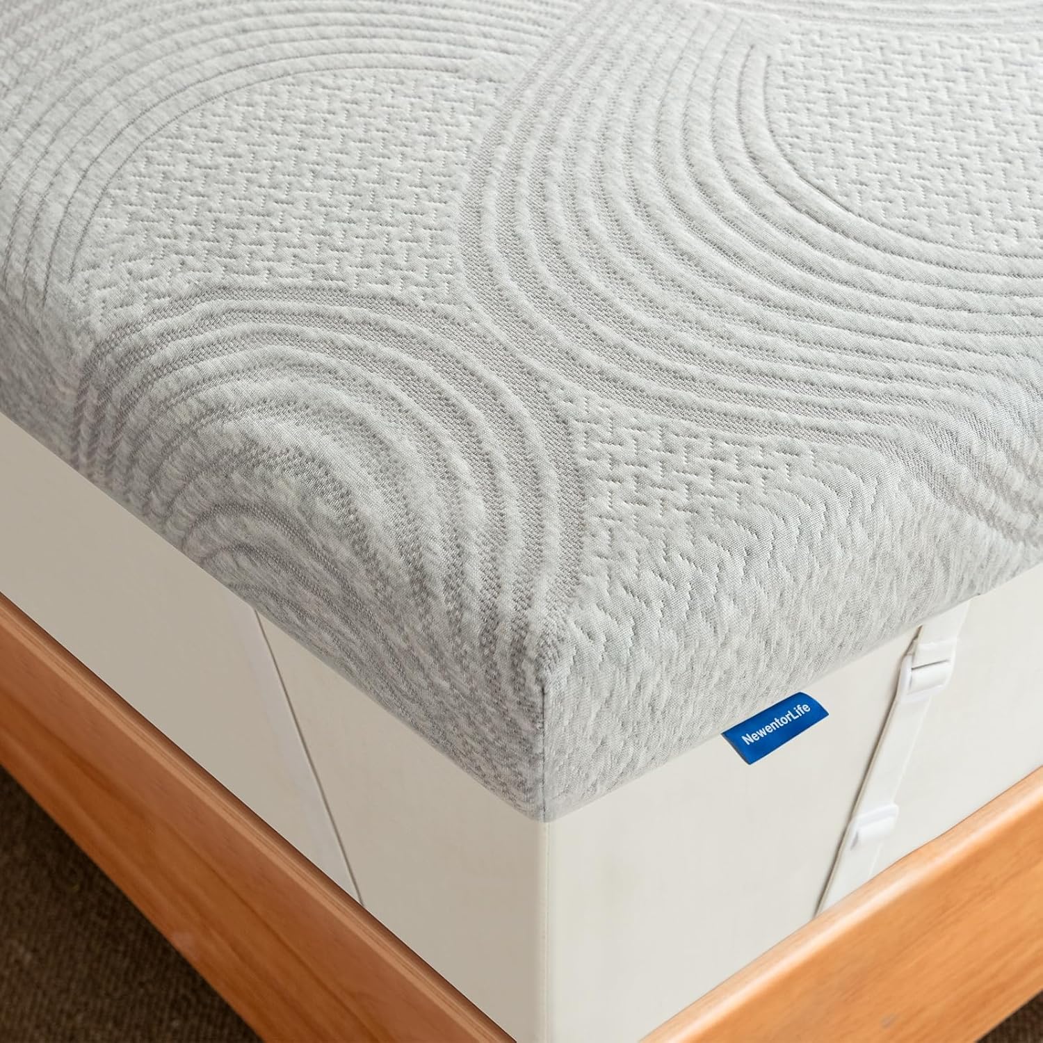 NewentorLife 7cm Topper 160x200cm H3/H4 – atmungsaktiv, ÖKO-TEX zertifiziert und waschbar
