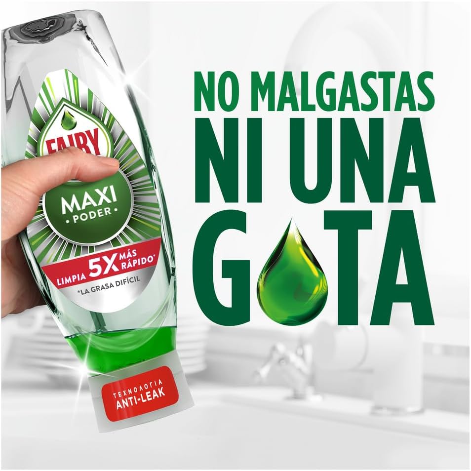 Thumbnail 5 de Fairy Maxi Poder 4 x 730ml 🌊 Lavavajillas Efectivo y Fácil