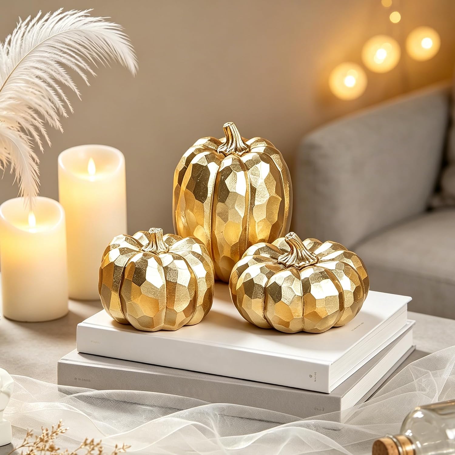 Detalle 2 de Winemana Pumpkin Decor Resin