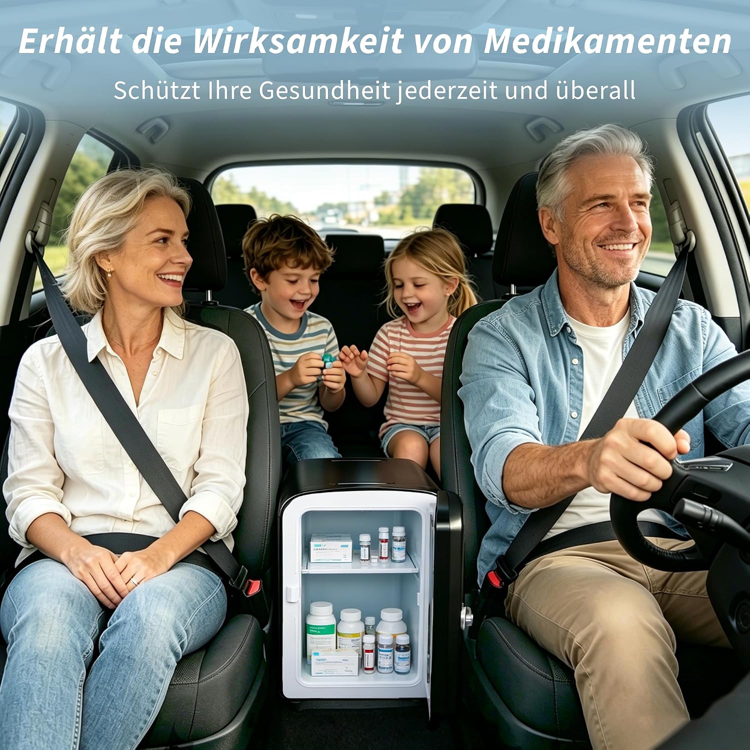 Detalle de Citybee Mini Kühlschrank – 4L Kompakt mit Kühl- und Heizfunktion