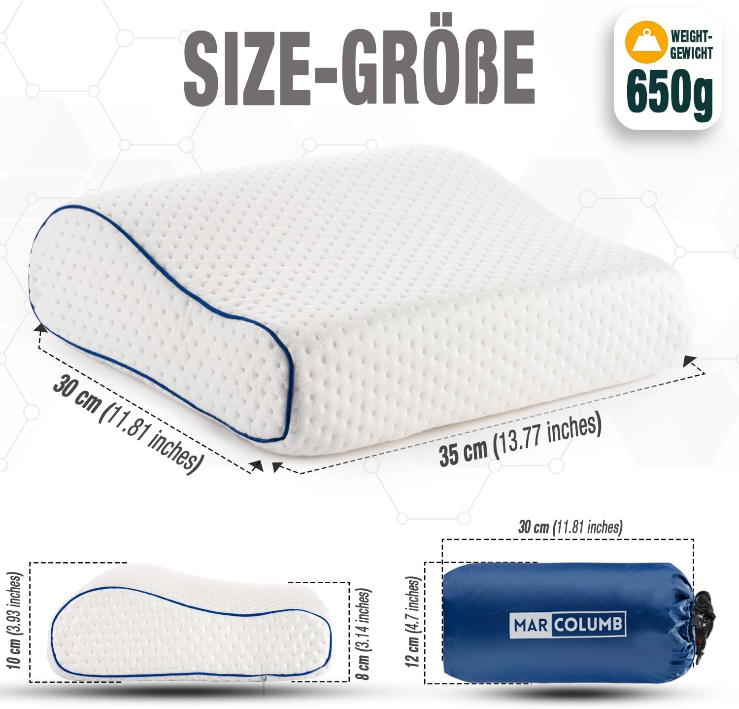 Thumbnail 3 de Marcolumb travel memory foam pillow