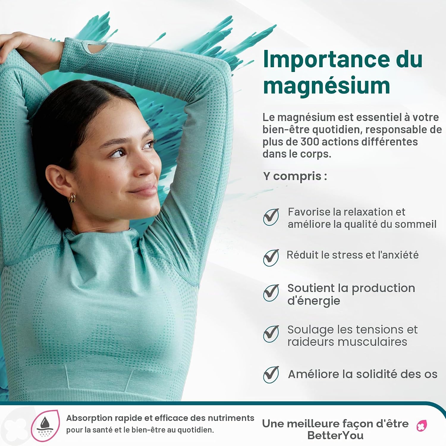 Thumbnail 1 de BetterYou Cristaux de bain au magnésium — 1 kg, Zechstein, sans huile de palme, vegan