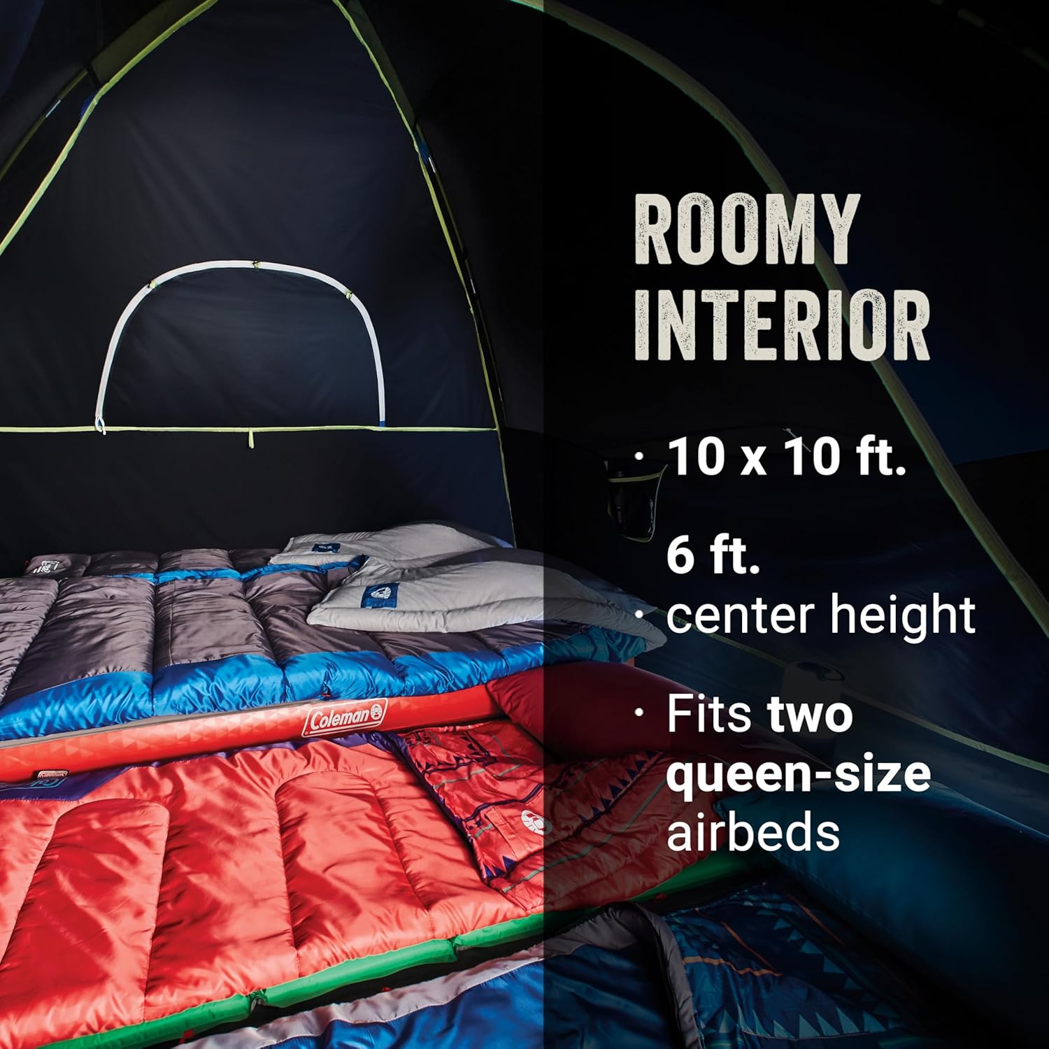Thumbnail 4 de Coleman Sundome Dark Room 4/6 Person Tent Review