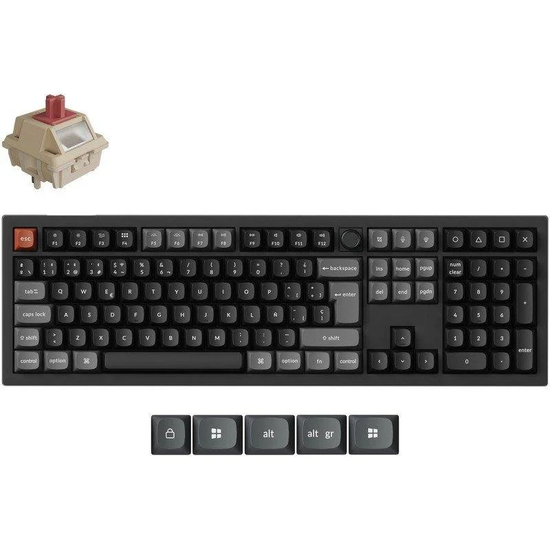 Detalle de Keychron V6 Ultra 8K: teclado mecánico inalámbrico personalizable para rendimiento y versatilidad