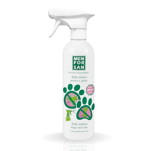Detalle de MENFORSAN Antiorines 500 ml: repelente educativo para perros y gatos