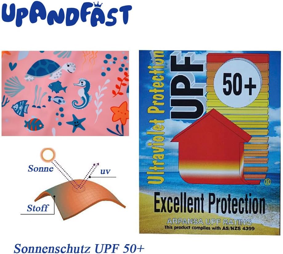 Thumbnail 3 de upandfast Baby Badeanzug mit Schrägem Reißverschluss – UPF 50+