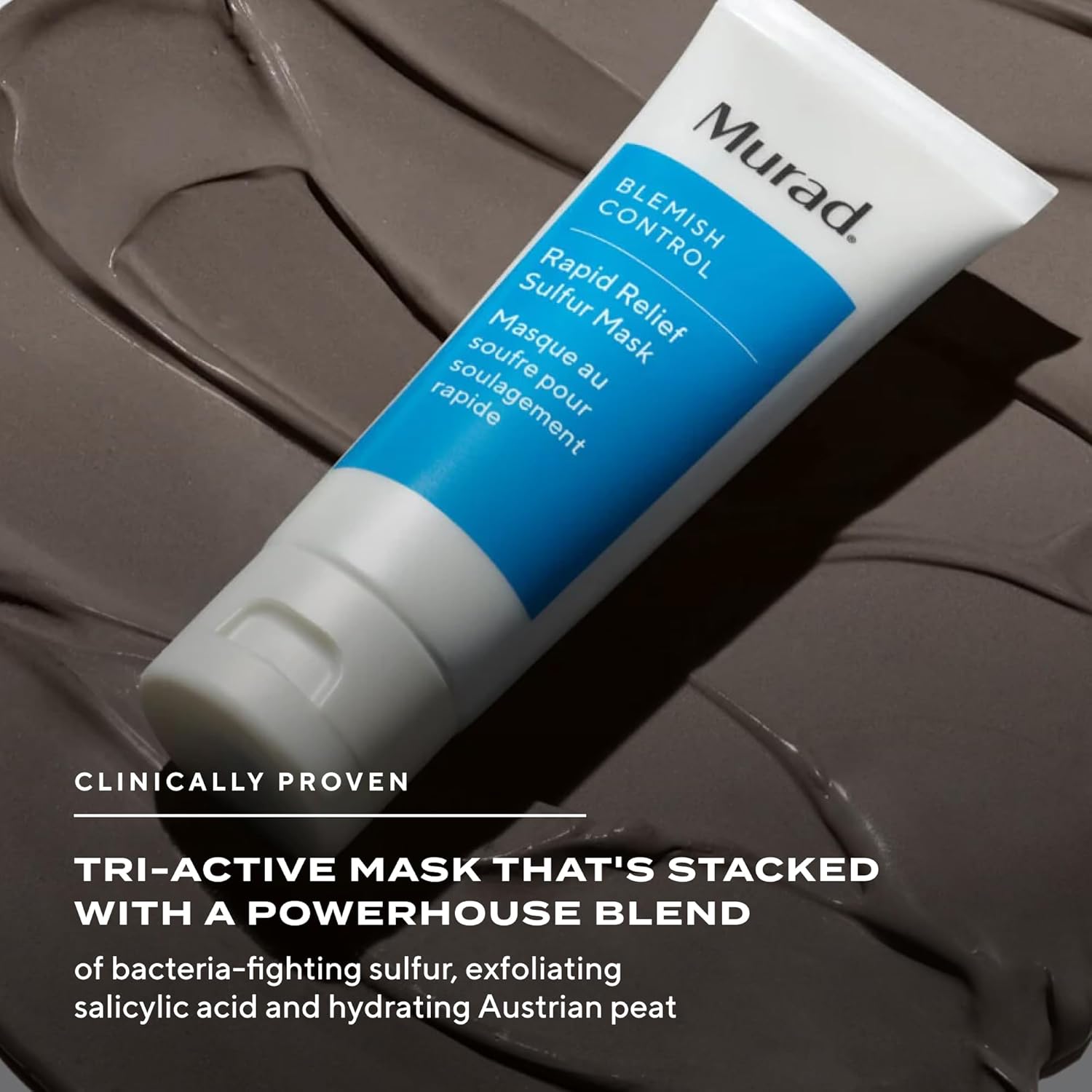 Detalle de Murad Rapid Relief Sulfur Mask (Blemish Control Clay Face Mask with Salicylic Acid) – 75ml