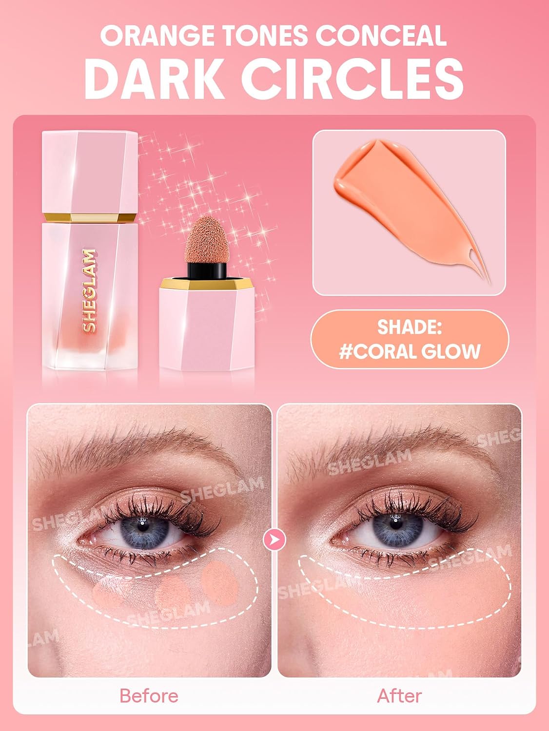 Detalle de SHEGLAM Color Bloom Liquid Blush-Coral Glow