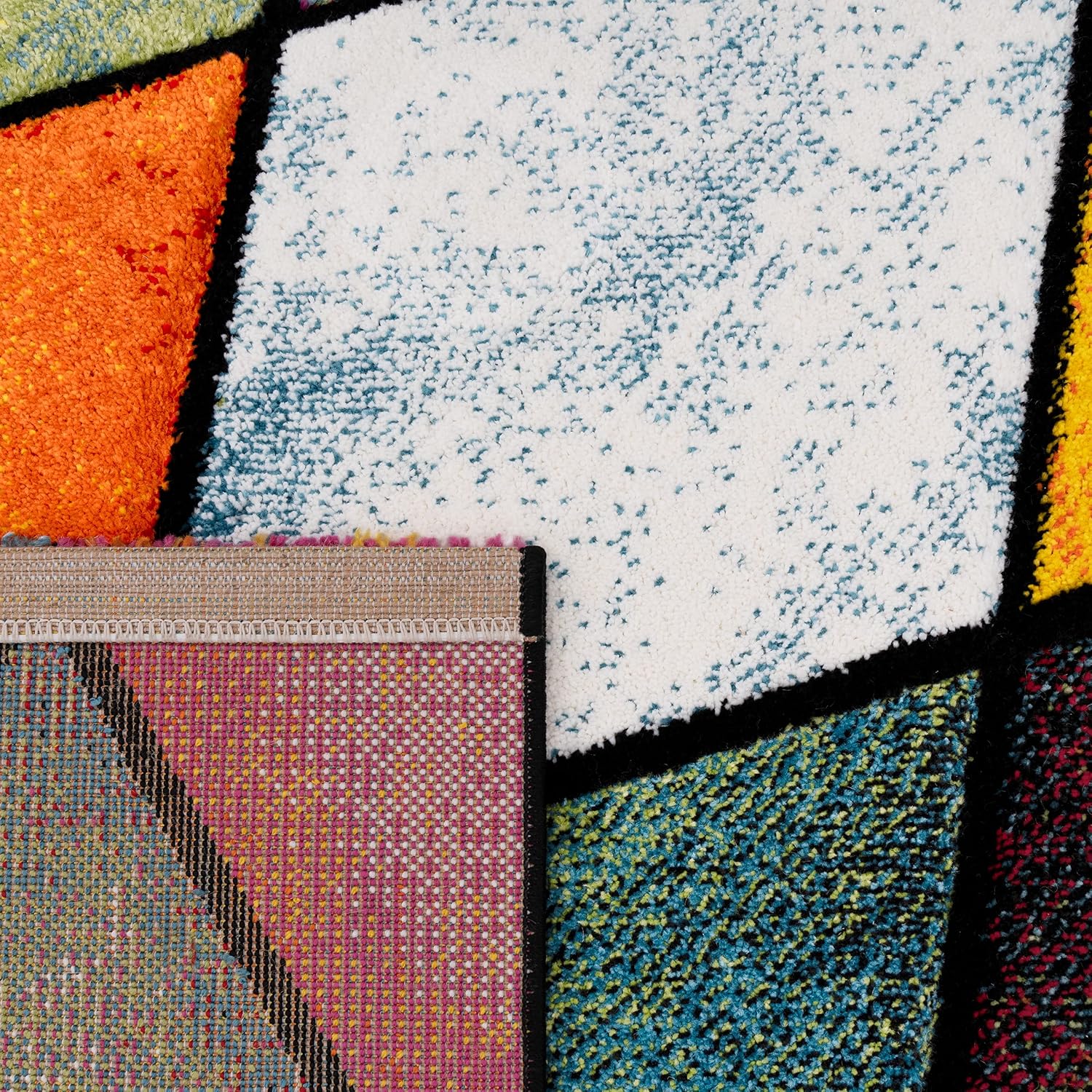 Thumbnail 4 de Paco Home Tapis 200x290 cm Poils Ras Multicolore 3