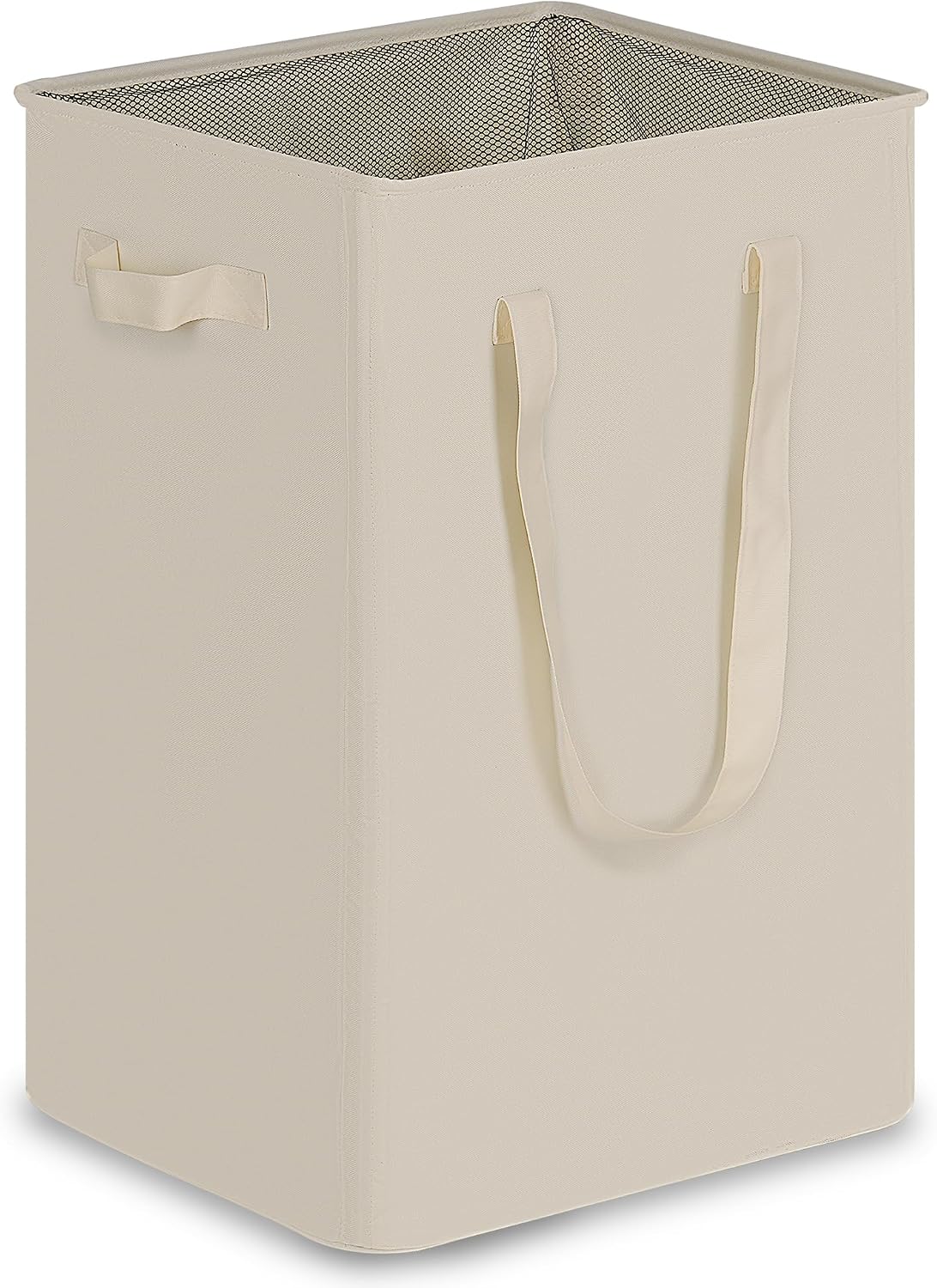 Detalle de efluky LH123 Slim Laundry Basket, 90L Collapsible Beige Oxford Hamper