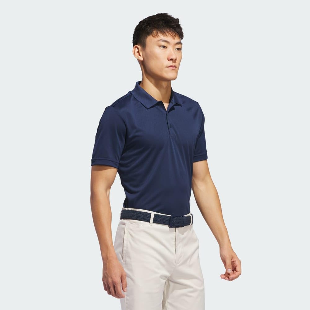 Detalle de adidas Men's Core Performance Primegreen Polo Shirt (Regular Fit, Three-Button)