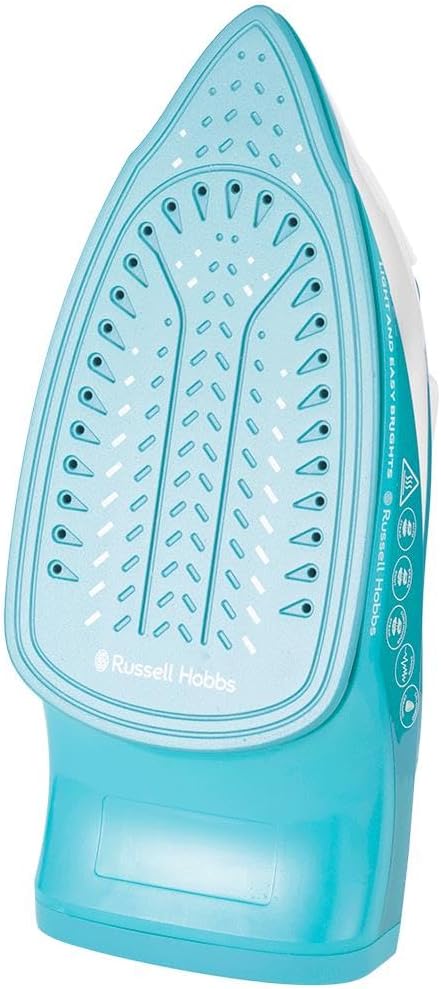 Detalle 2 de Russell Hobbs Light & Easy Brights Aqua Steam Iron with Fabric Softening Infused Ceramic Soleplate
