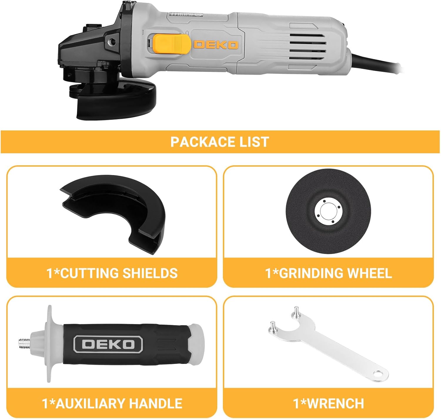 Thumbnail 4 de DEKOPRO 115mm 800W angle grinder