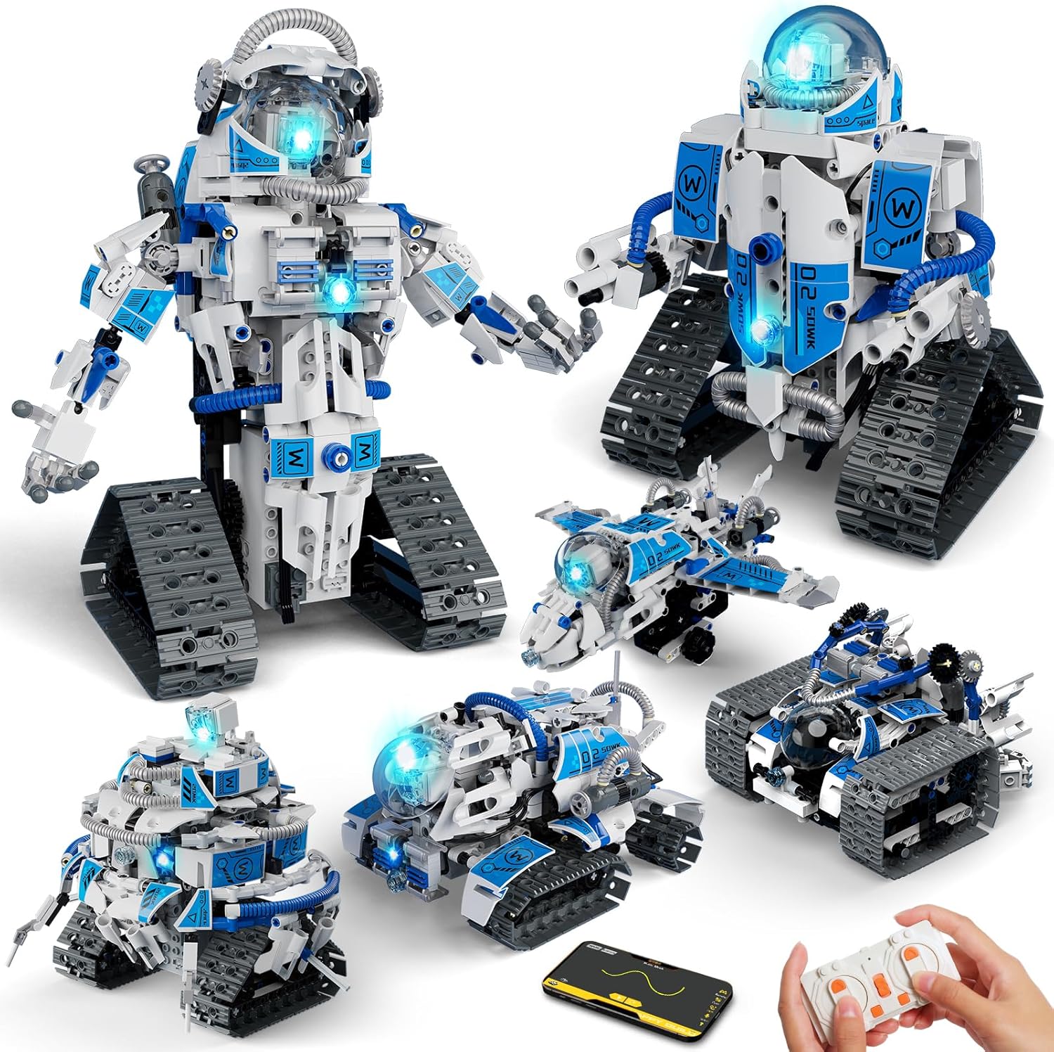 Sunrad Technic Roboter 6-in-1 Bauspielzeug