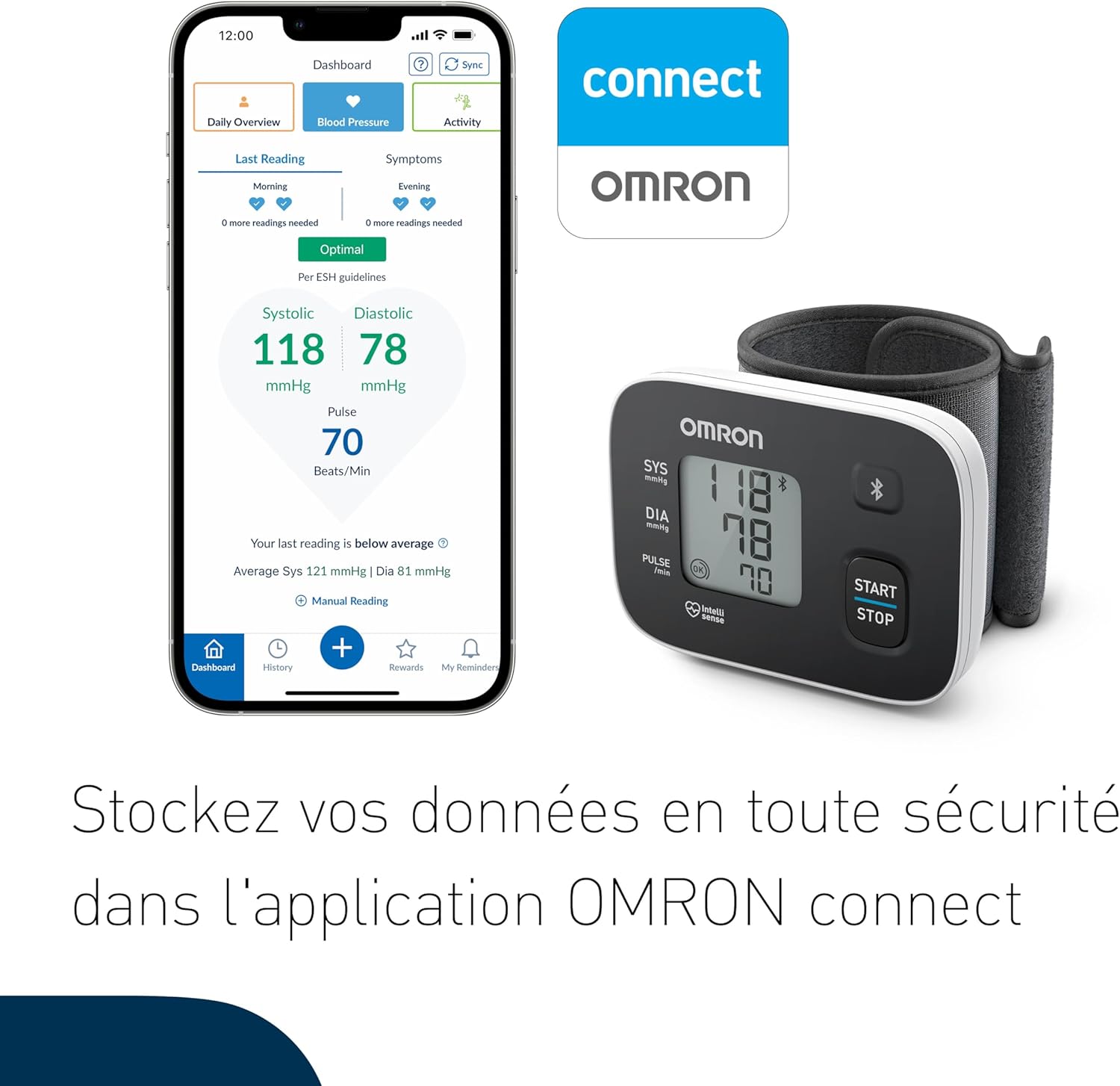 Detalle de OMRON RS3 Intelli IT tensiomètre 13,5-21,5 cm