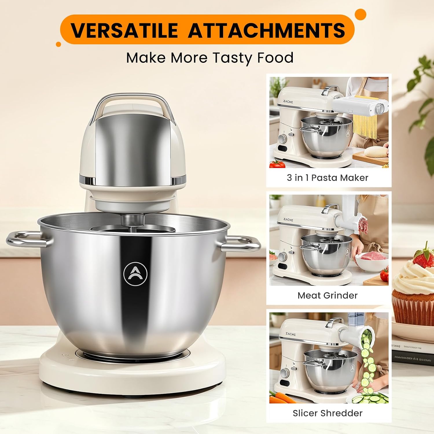 Detalle de ZACME Commercial Stand Mixer 8.4 qt