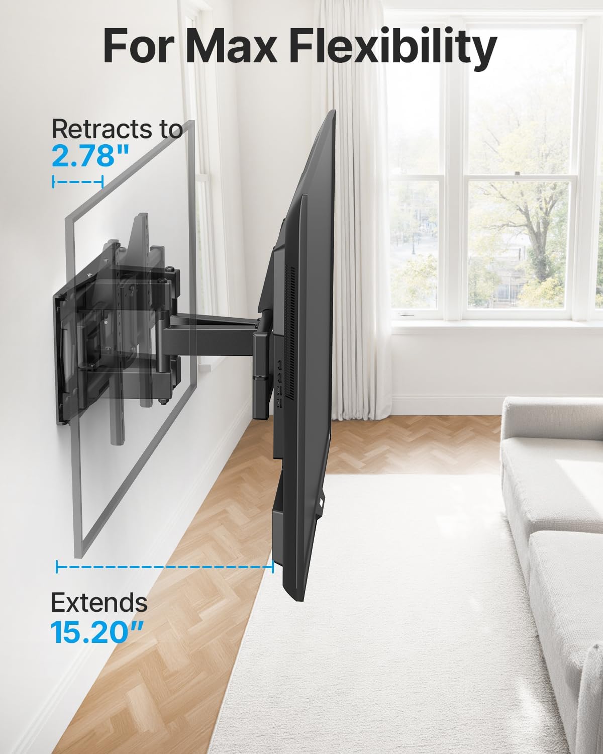 Detalle de USX STAR Full-Motion TV Wall Mount for 37–85-Inch TVs