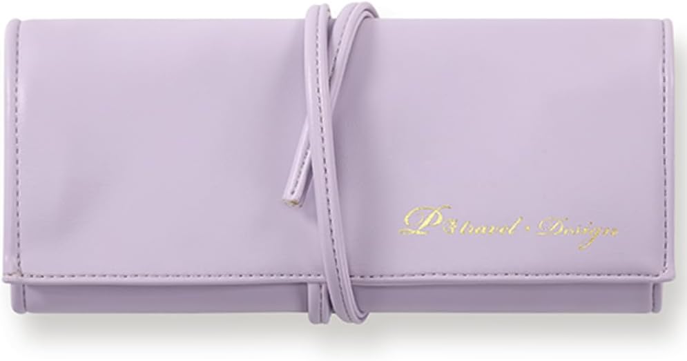 Detalle de VanFn Travel Makeup Brush Holder: Portable Roll-Up Organizer Bag for 8+ Brushes