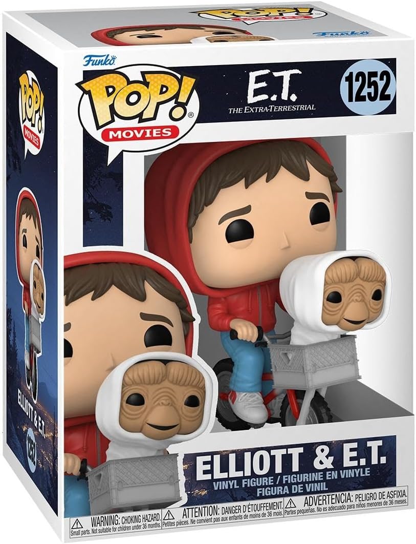 Detalle de FUNKO POP Movies E.T. 50768 エリオットと自転車かごのE.T. ビニールフィギュア 高さ約100mm