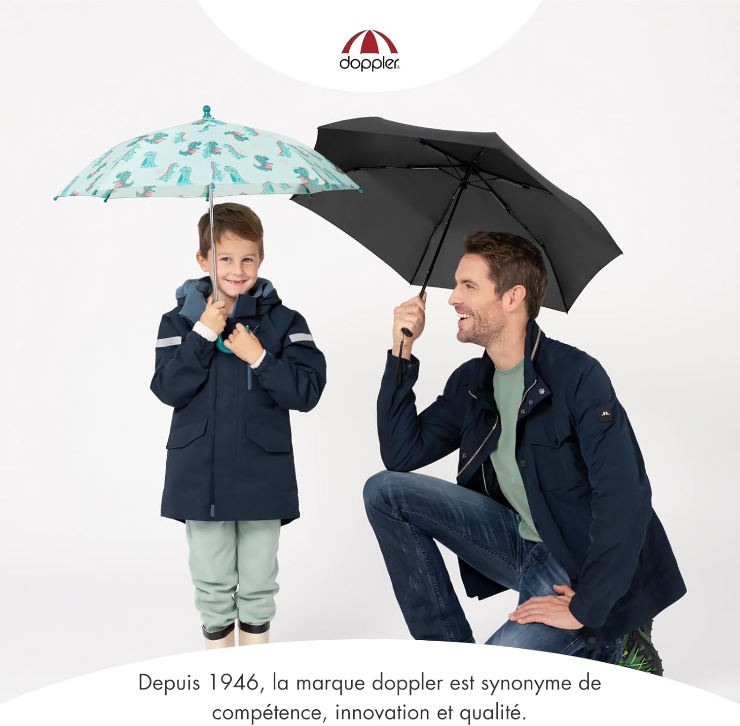 Thumbnail 6 de Doppler Parapluie Zero Large Noir – parapluie de poche ultra léger, ouverture manuelle
